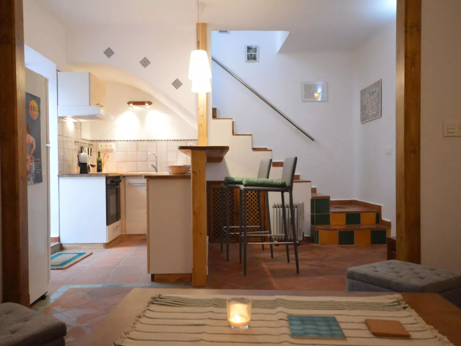 Gemütliches historisches Haus mit Dachterrasse-Binnen