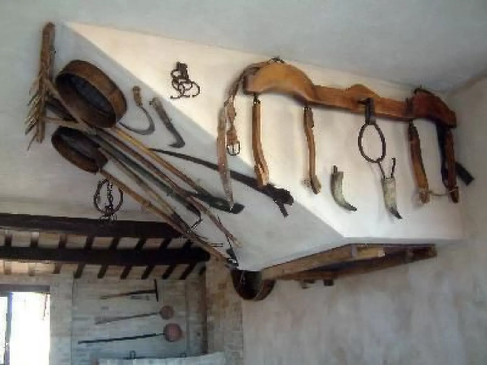 Rote Wohnung Bauernhaus-Binnen