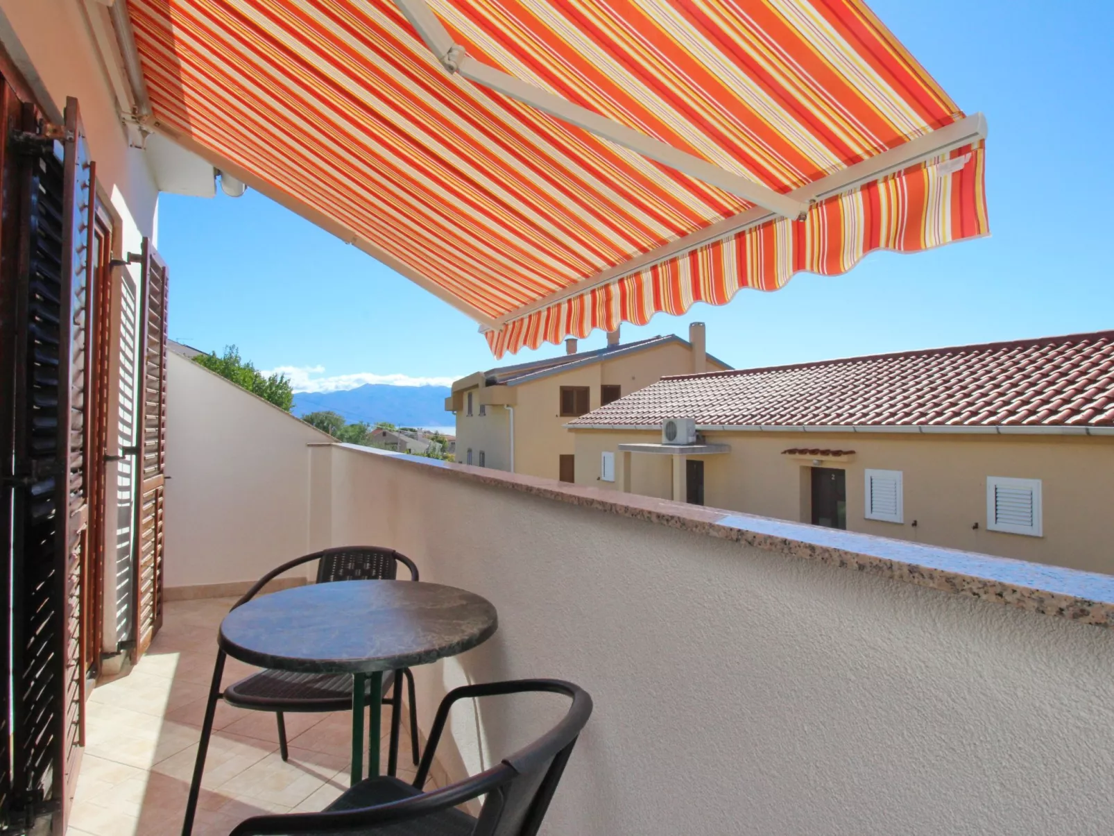 Wohnung in Baška mit Eigenem Balkon-Buiten