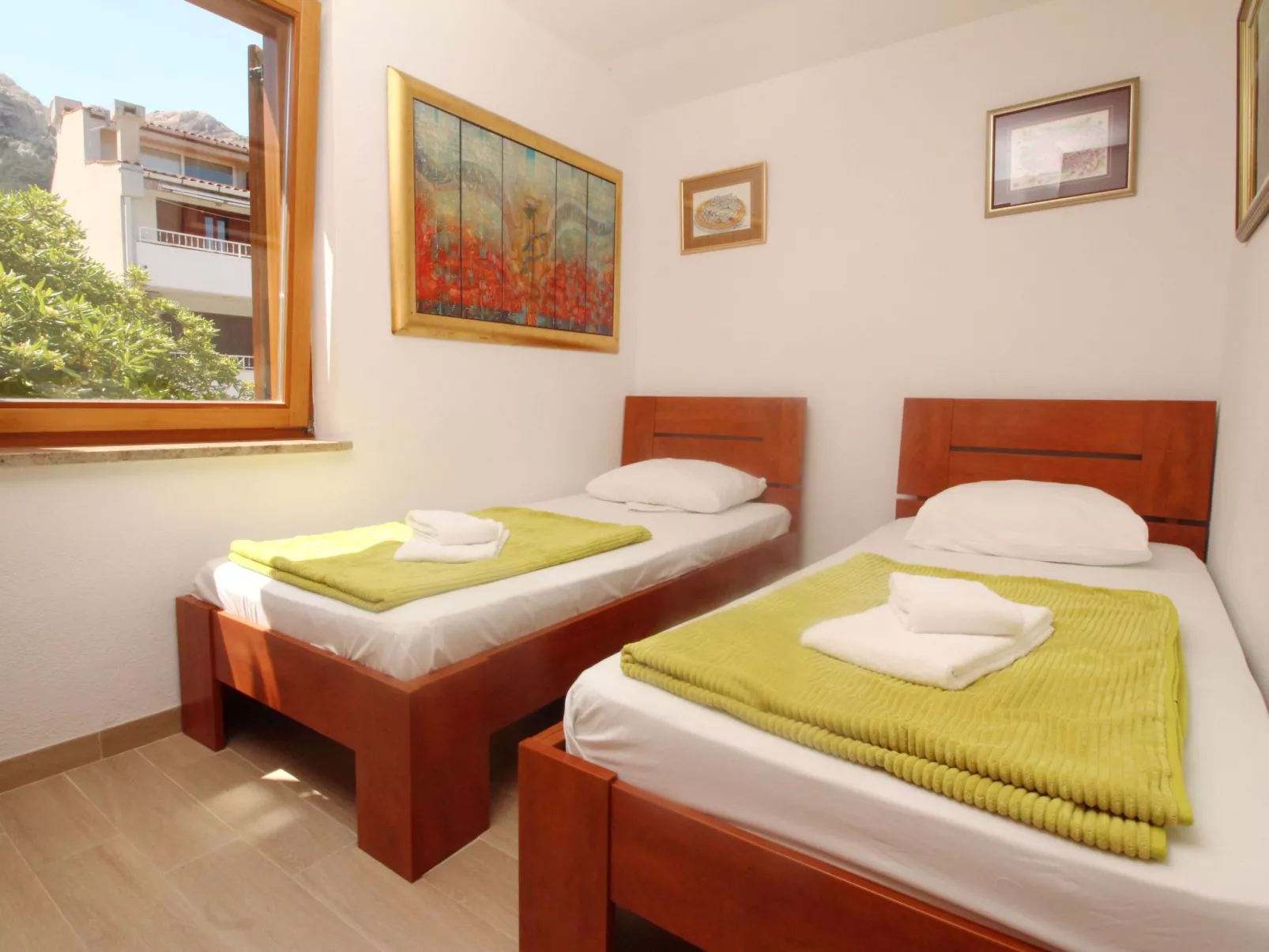 In Baška mit Eigenem Balkon-Binnen