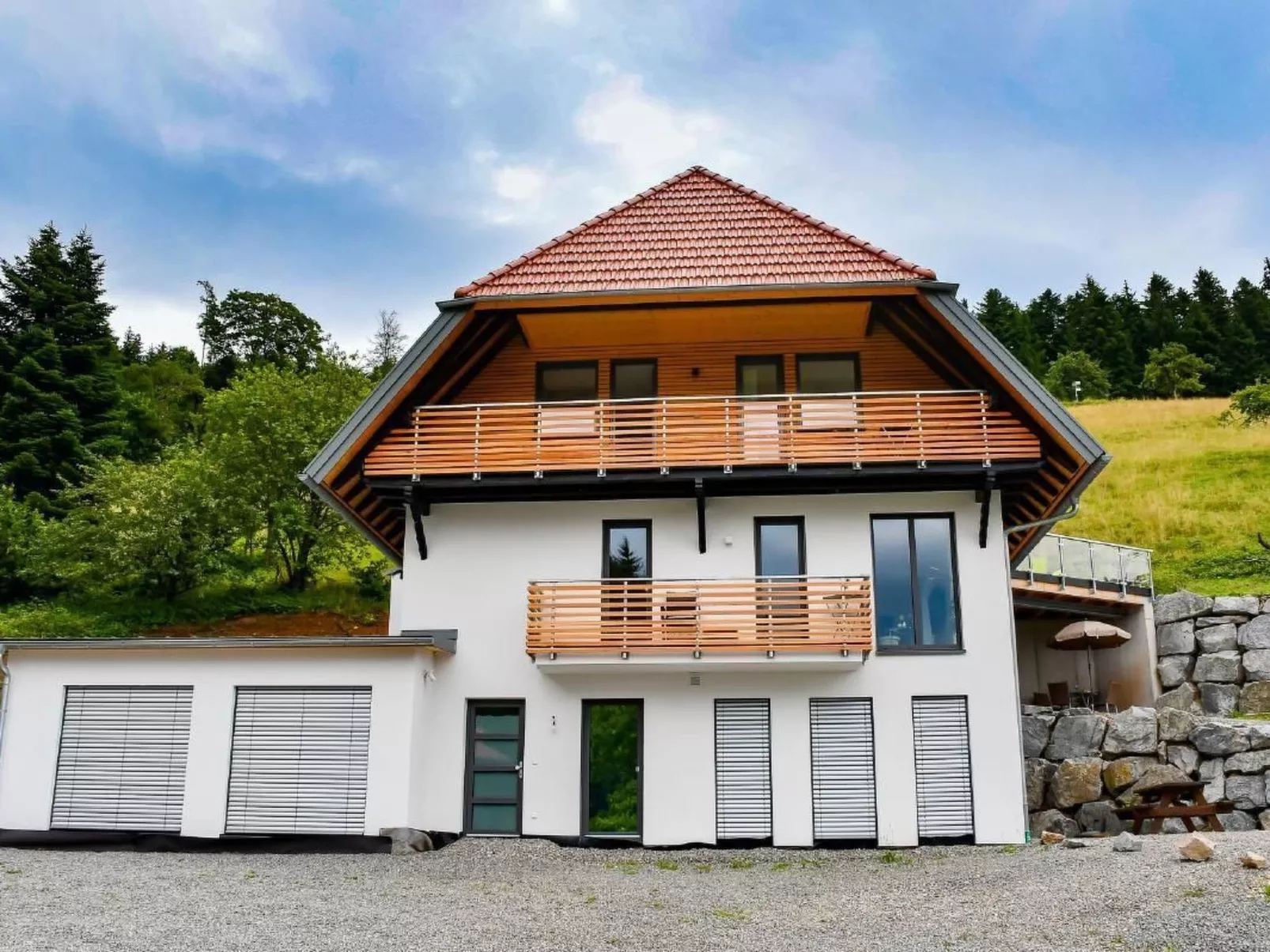 Haus mit Whirlpool, Sauna und Schwarzwaldblick-Buiten