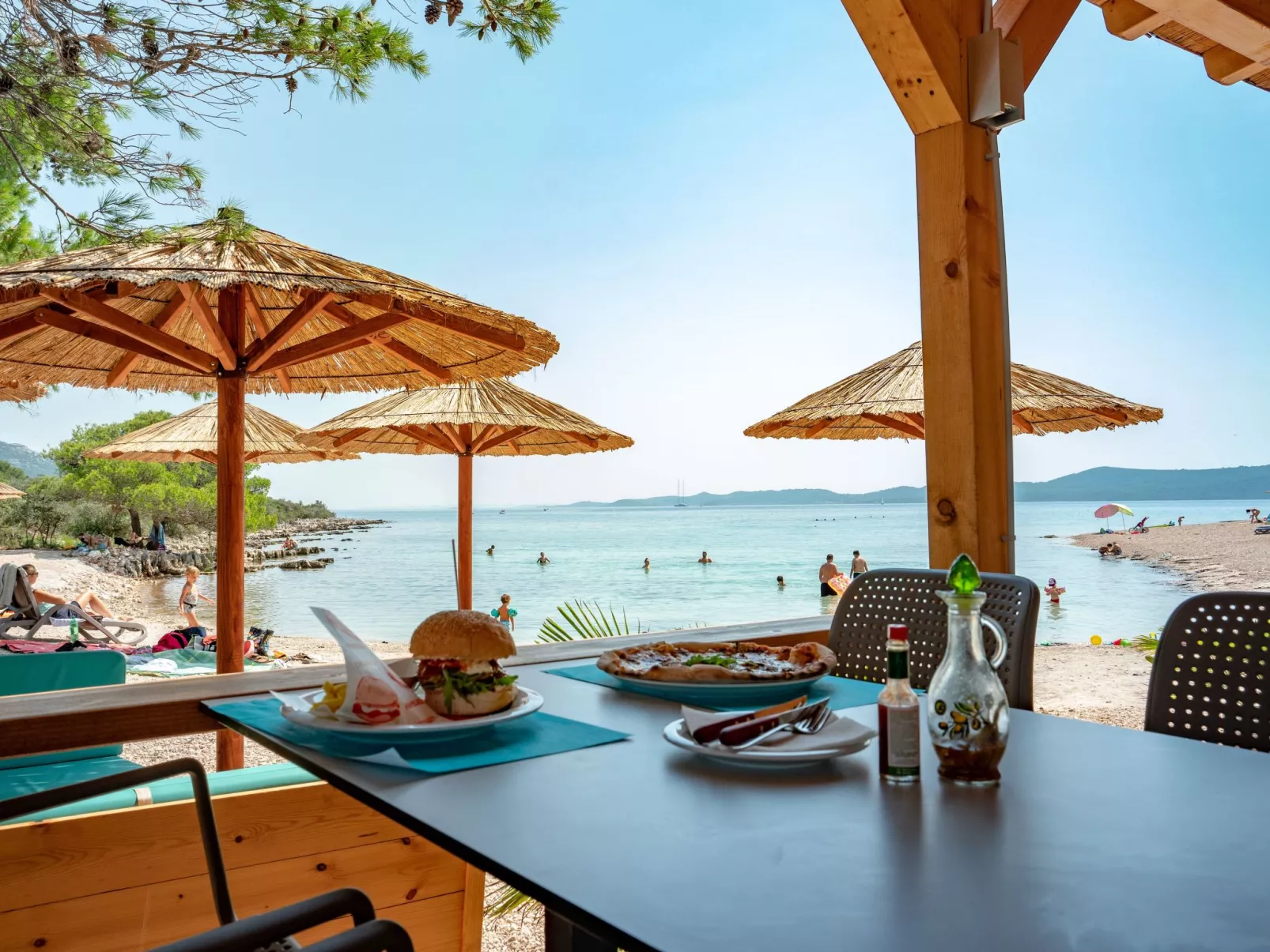 Mobilheim direkt am Strand-Buiten