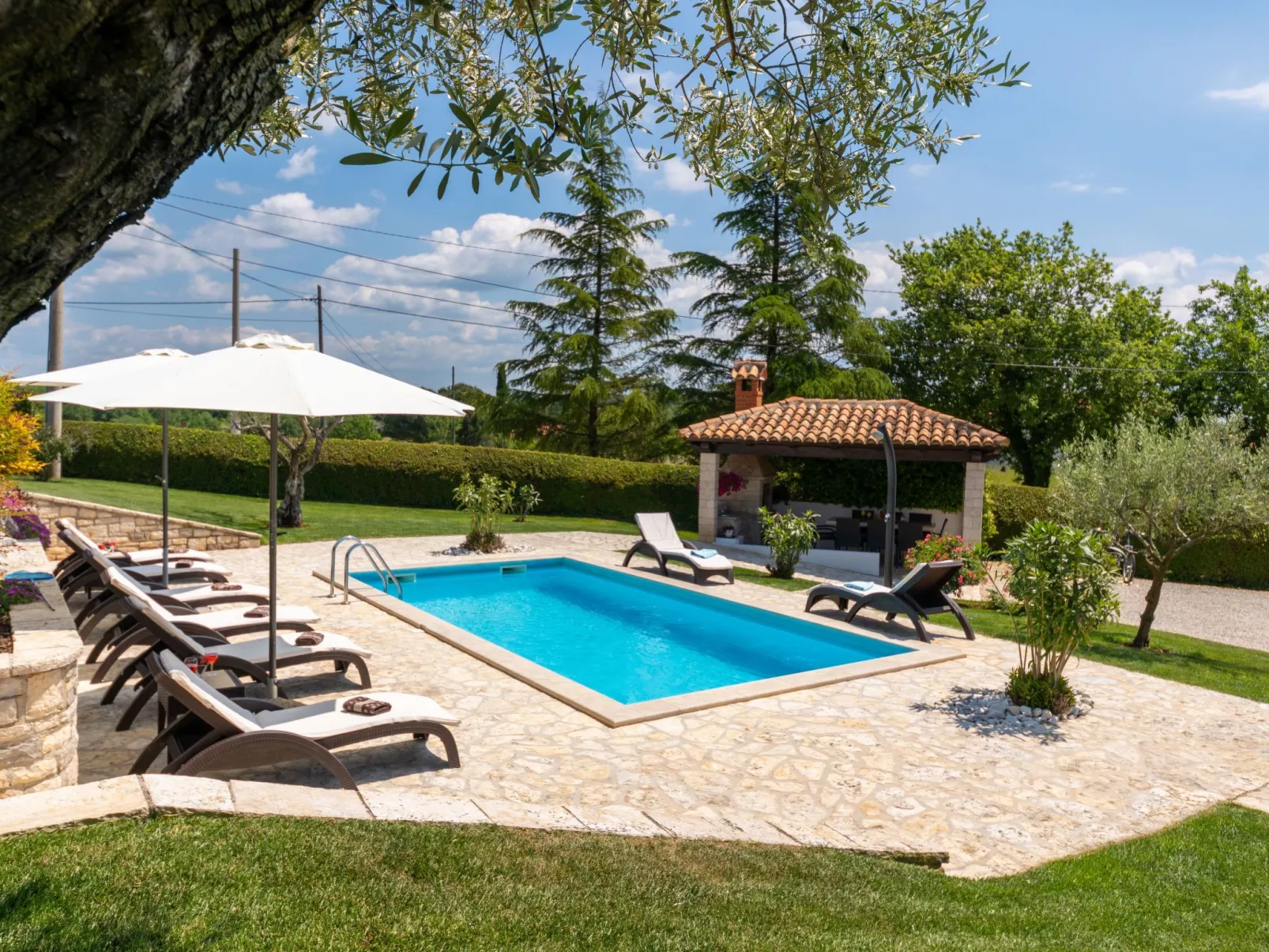 Landhaus Villa Casa Danijel mit Pool und Meerblick-Buiten