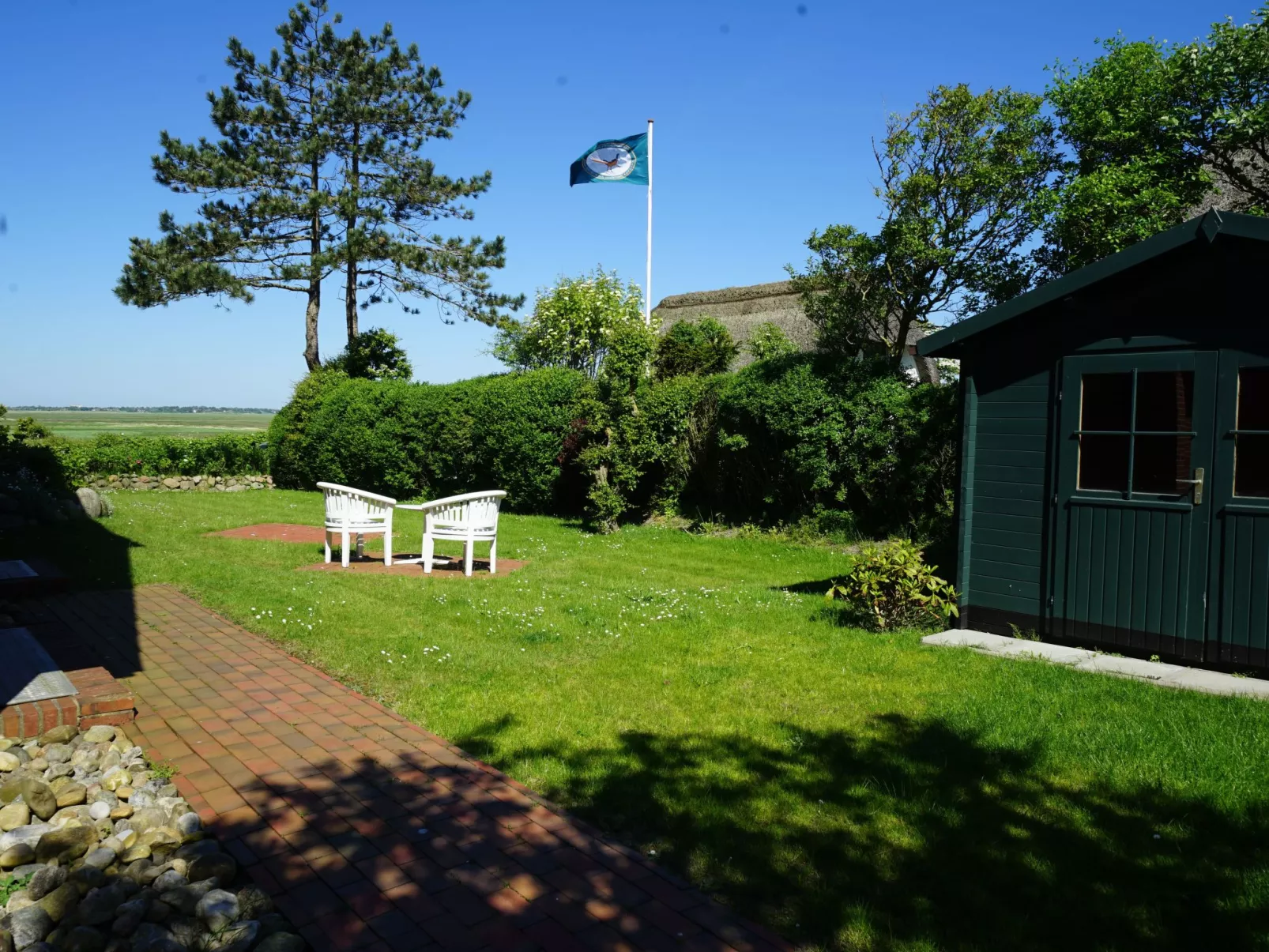 Wohnung in Morsum mit Garten und Terrasse-Buiten