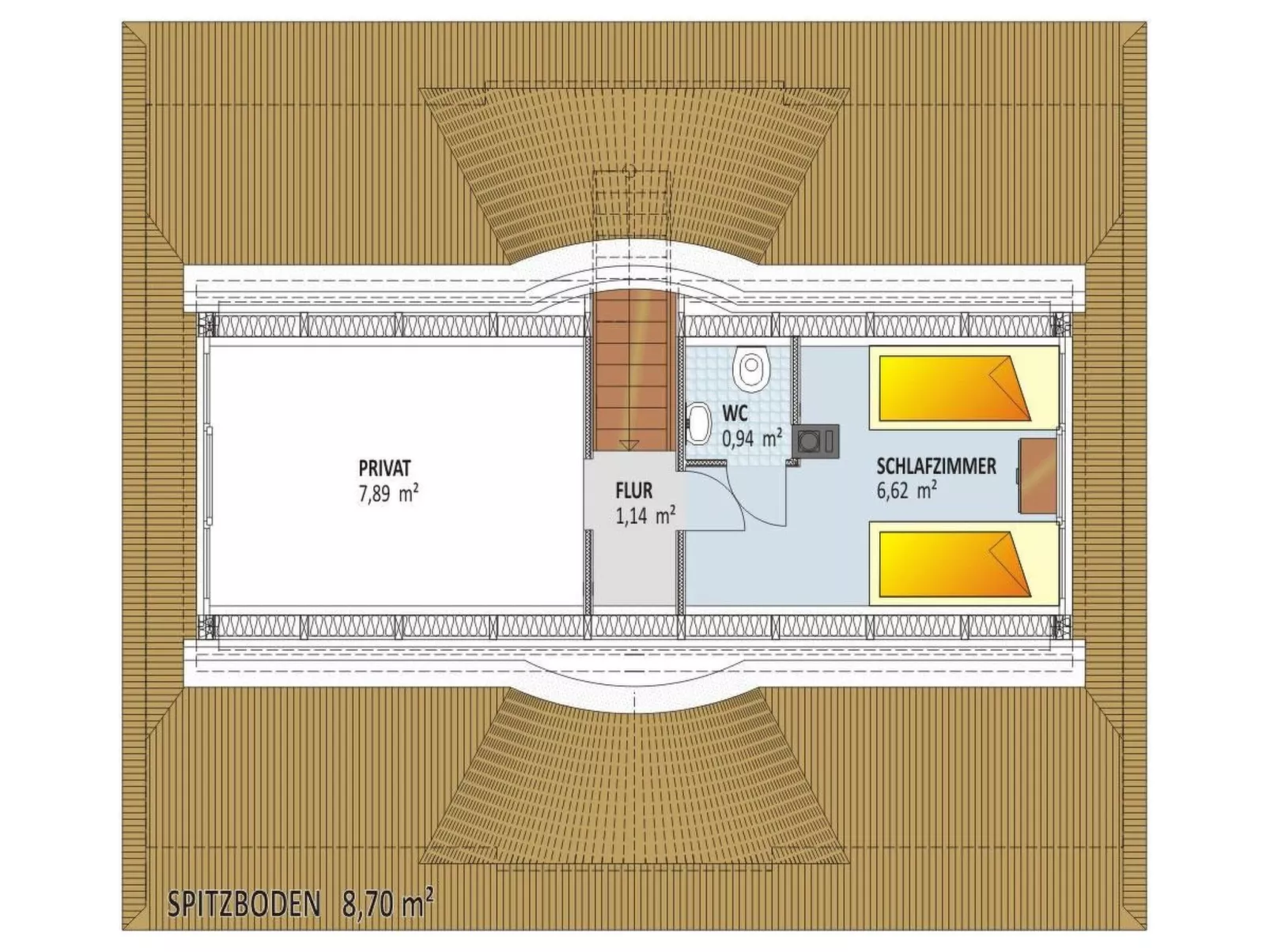 Mit Garten und Sauna-Binnen