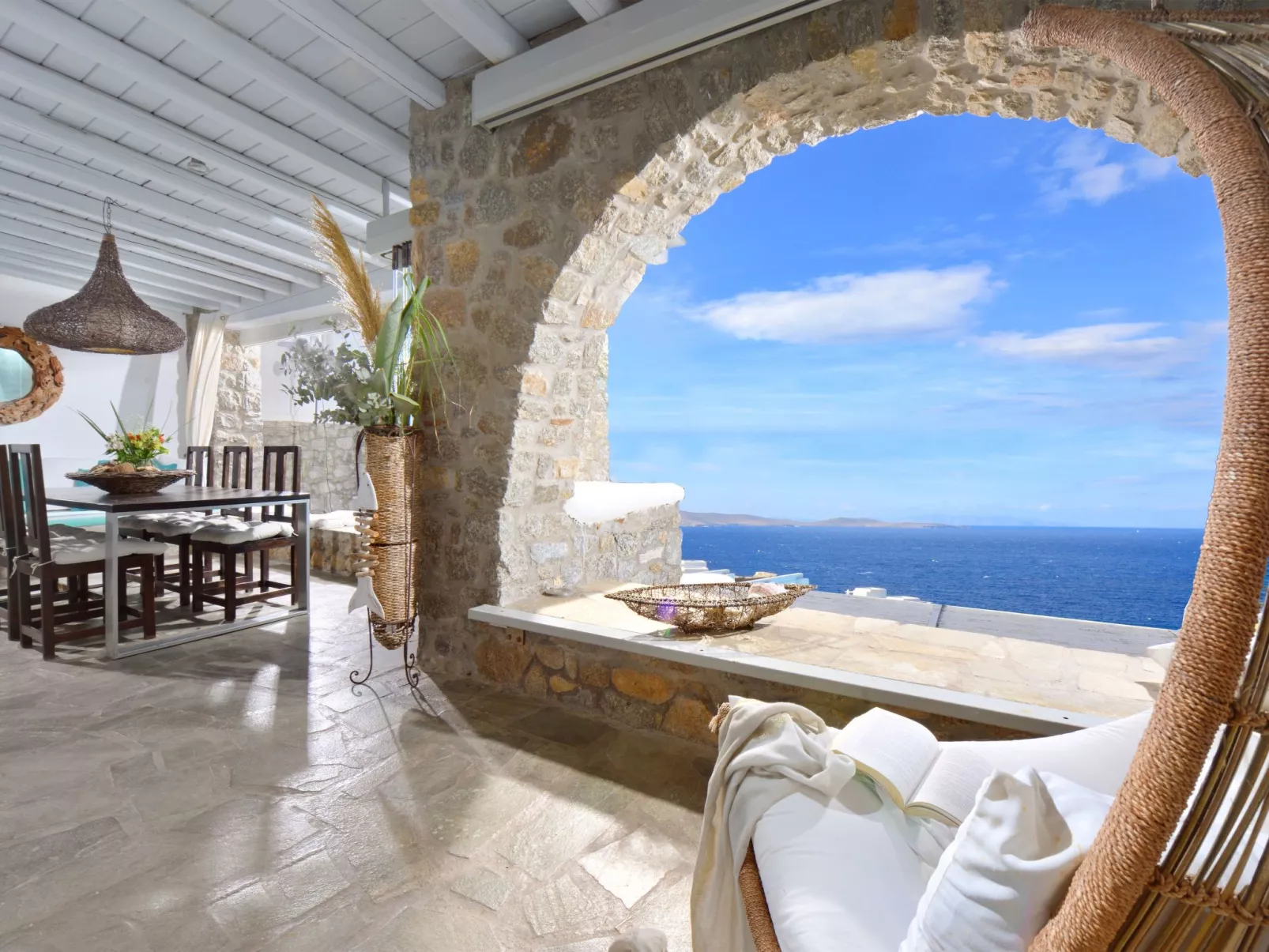 "Calypso Sunset" mit Terrasse-Buiten