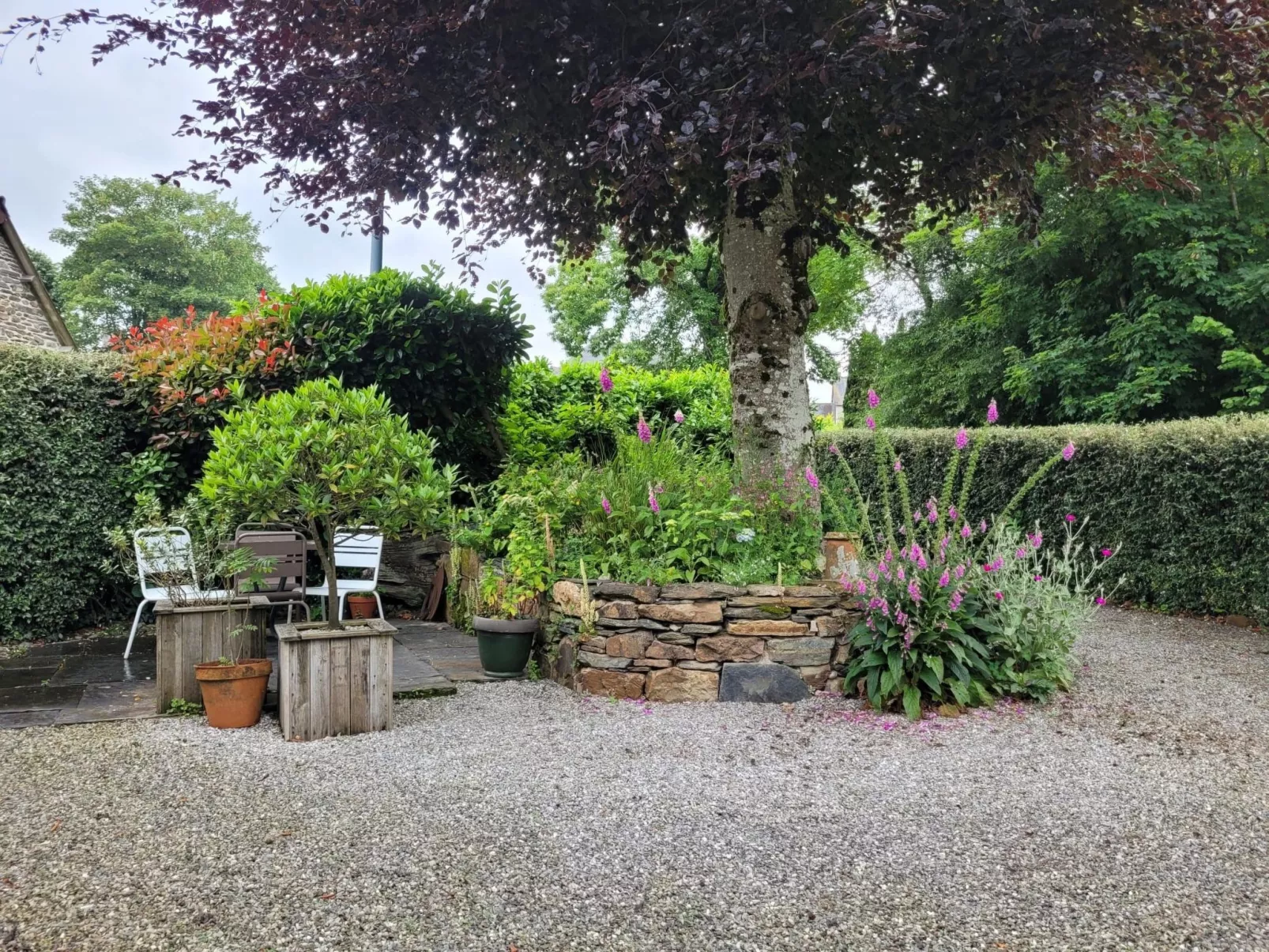 Kleiner Kokon mit seinem geheimen Garten-Buiten