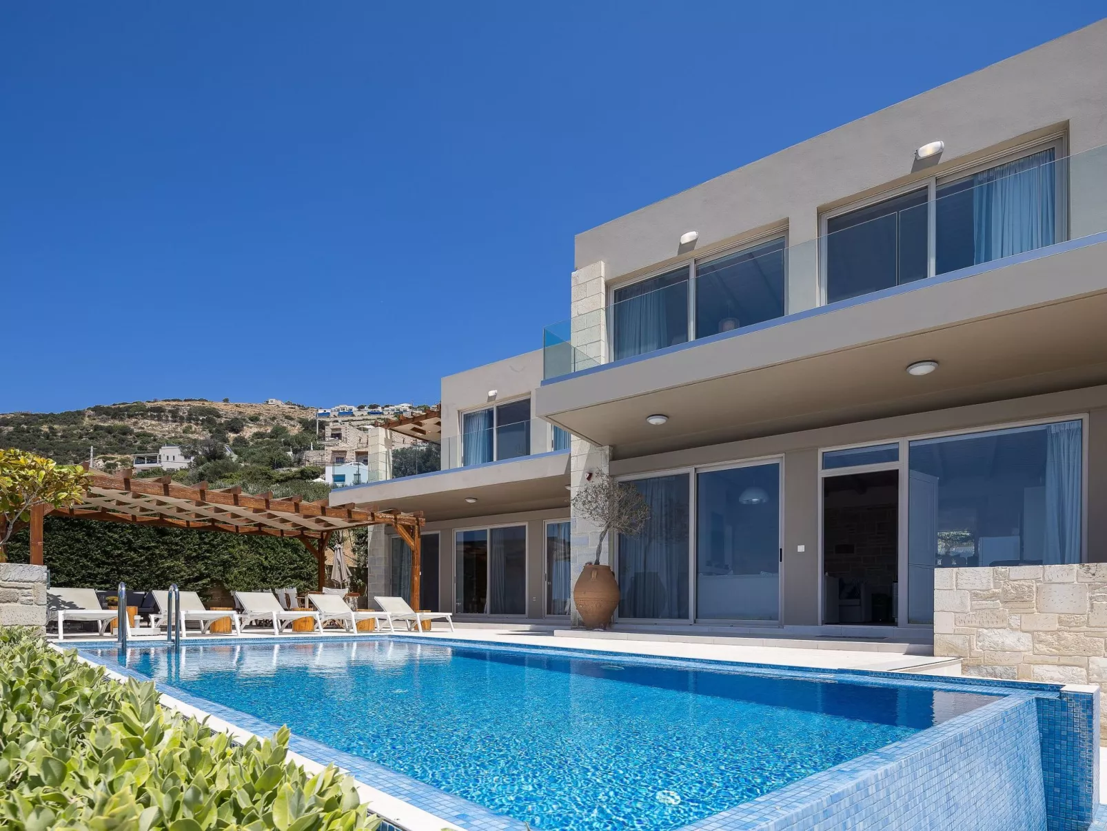 Villa Elpida I Meerblick, ''beheizter'' Pool-Buiten