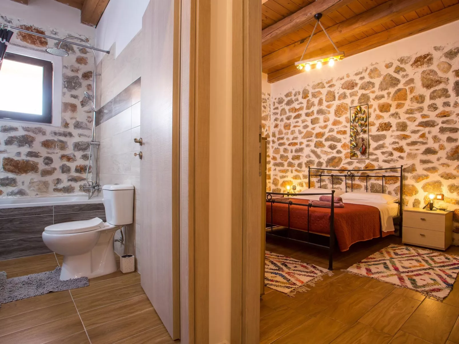 Schöne Steinvilla im Wald-Image-tags.info