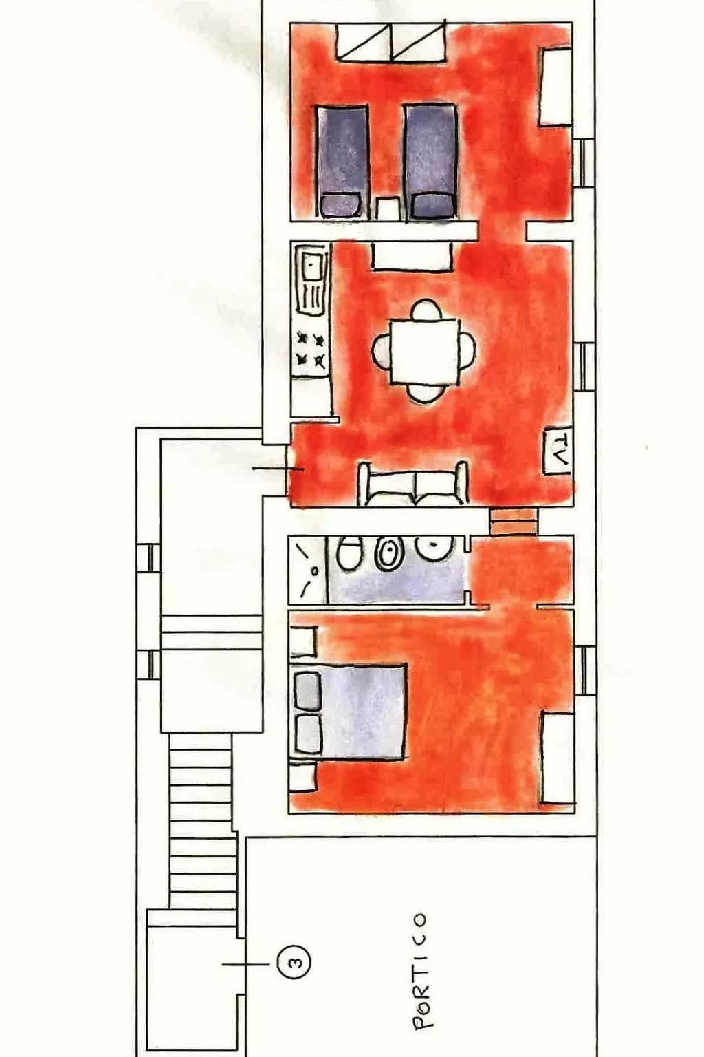 'Dispensa3' mit Schwimmbad-Binnen