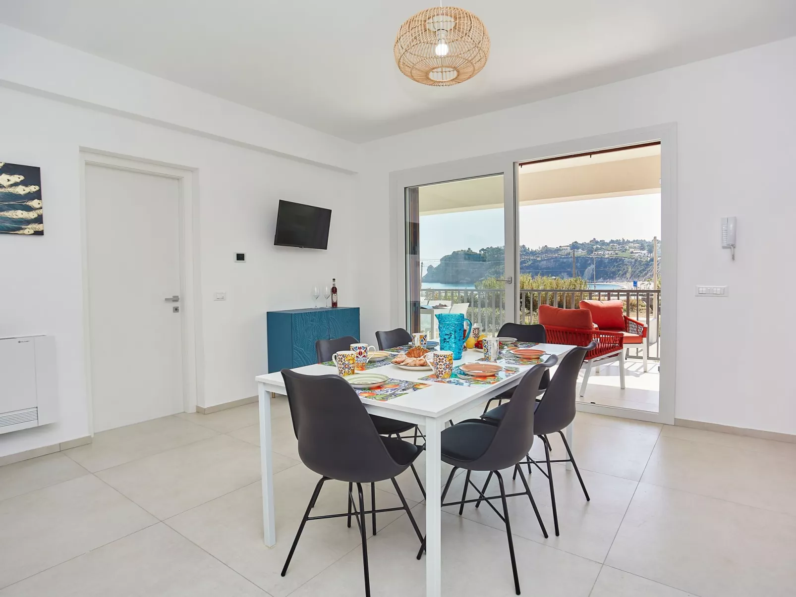 Grüne Wohnung 1 Stockwerk-Binnen