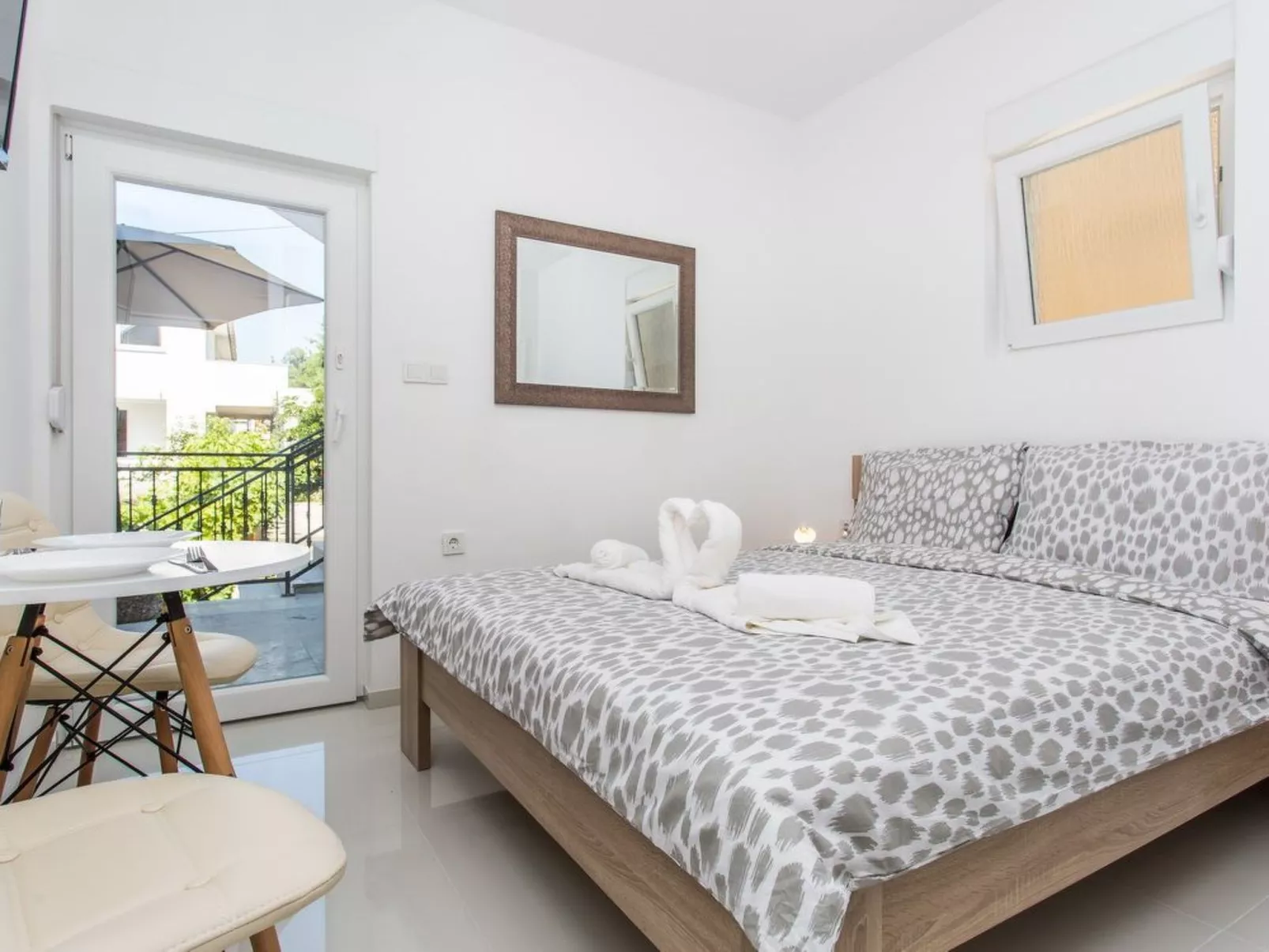 In Baška mit Eigenem Balkon-Binnen