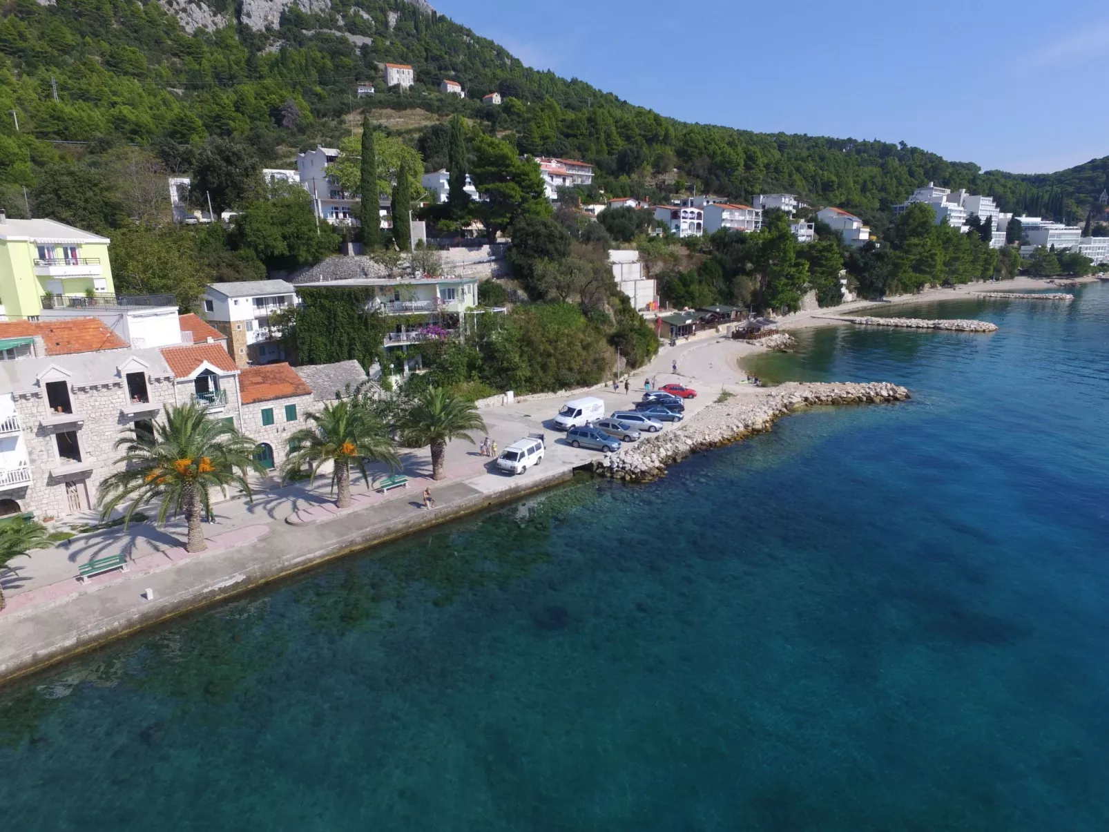 Komfortables Studio-Apartment mit Meerblick-Buiten