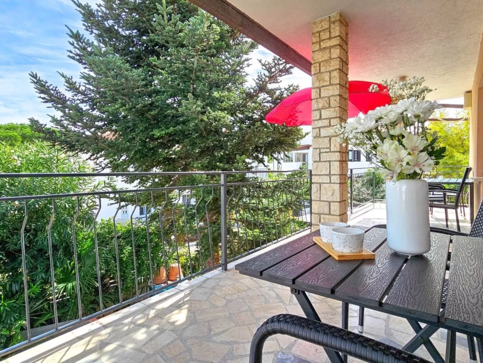 Wohnung 30m vom Meer entfernt für bis zu 6 Personen-Buiten