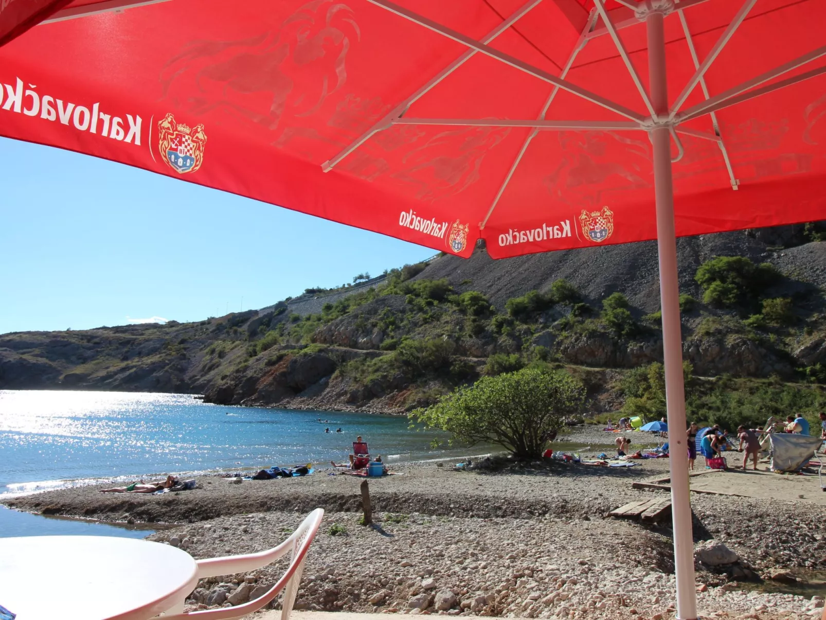 Wunderschönes Ferienhaus in Povile mit Garten, Terrasse und Grill und Meerblick-Buiten