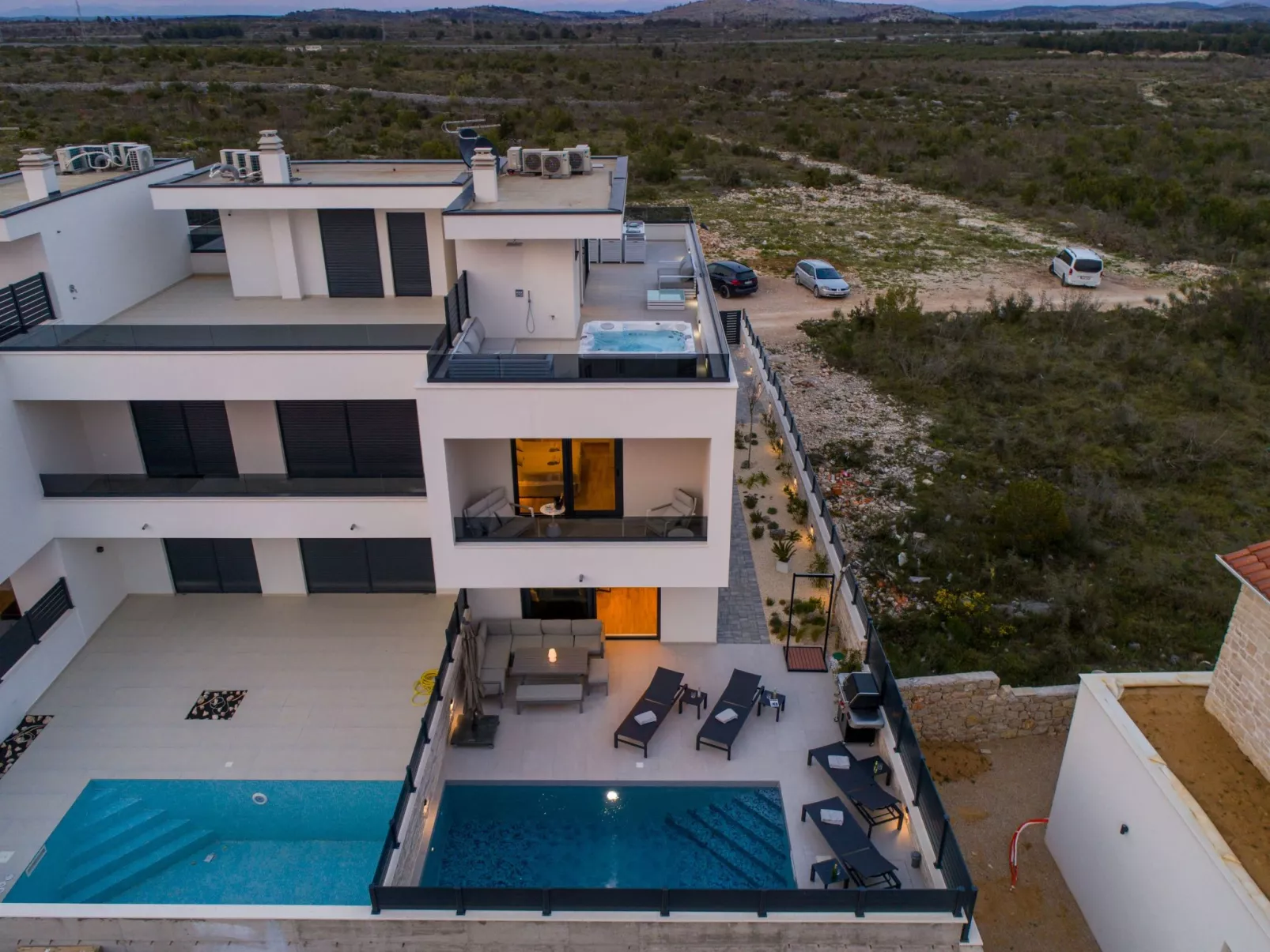 Villa Vodice Sky für 8 Gäste-Binnen