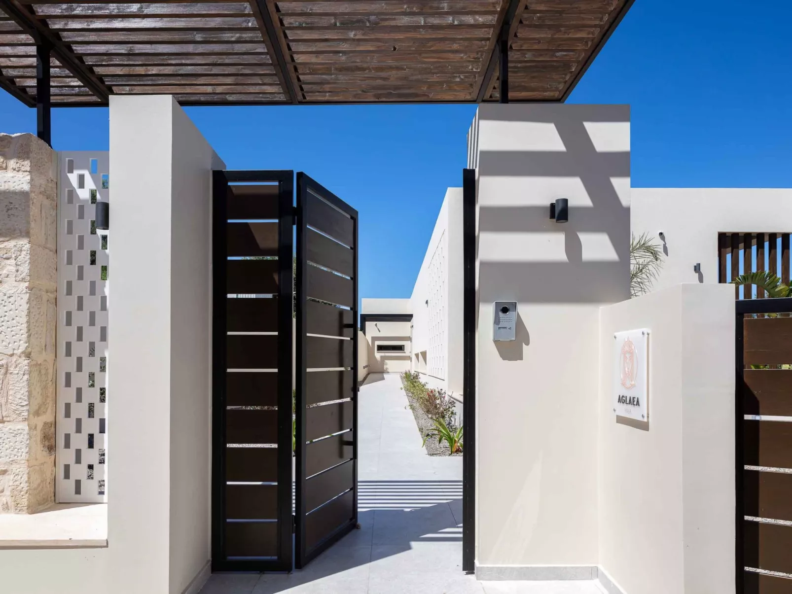 Villa Aglaea - Salzwasser-Pool und atemberaubender Meerblick-Buiten