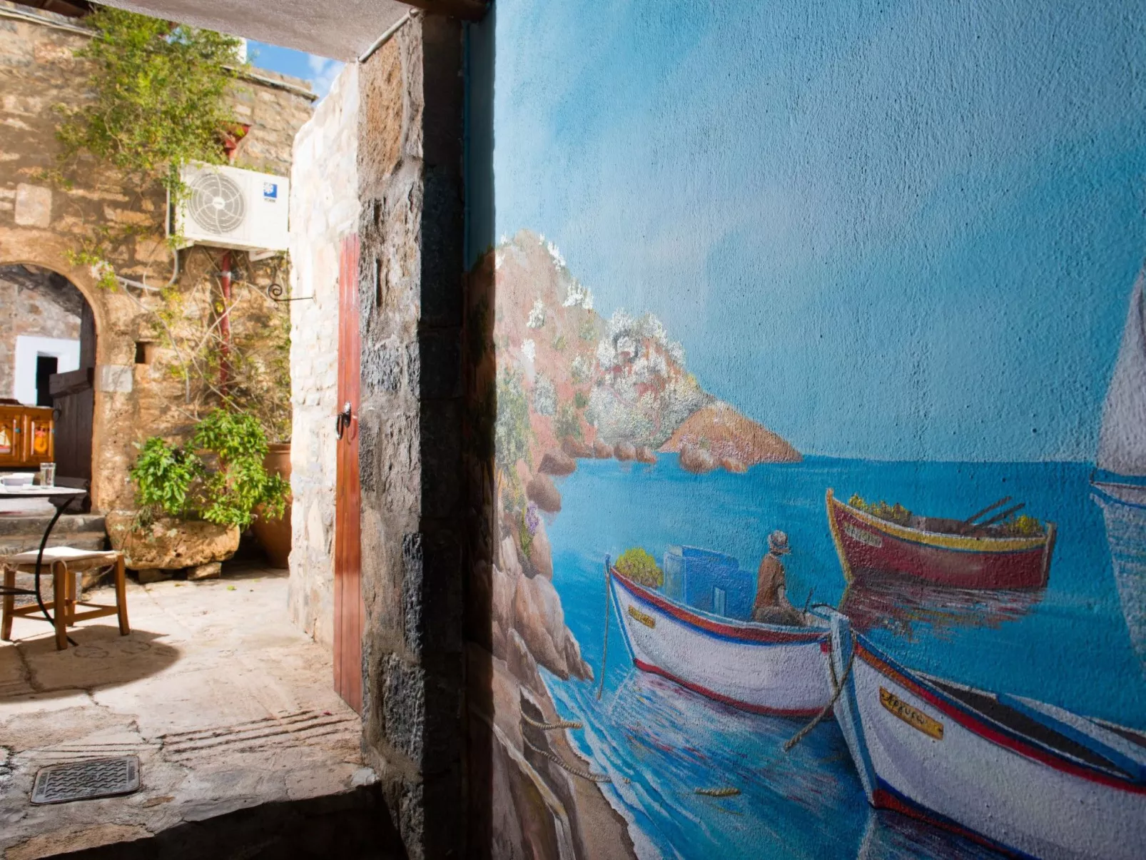 Authentisches Kreta Elounda Haus mit Meerblick Margarita-Buiten