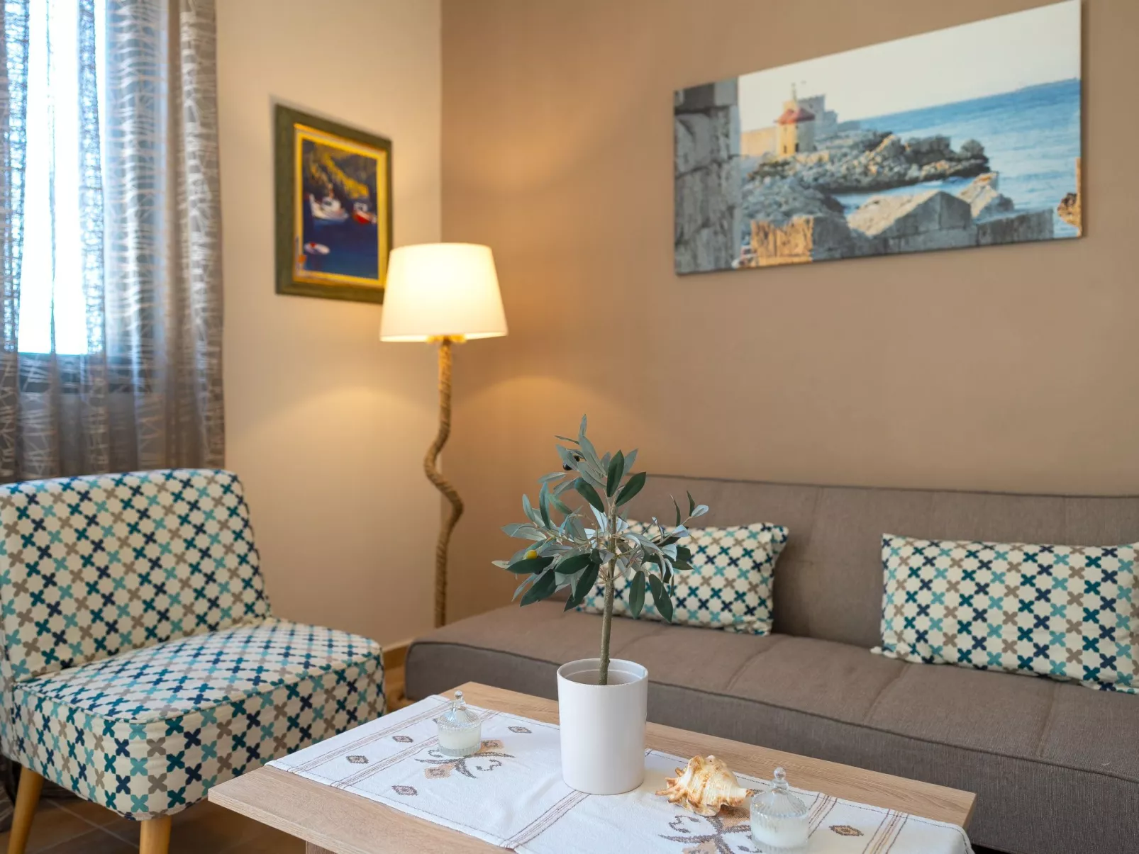 Mare Blu 1 am Strand-Binnen