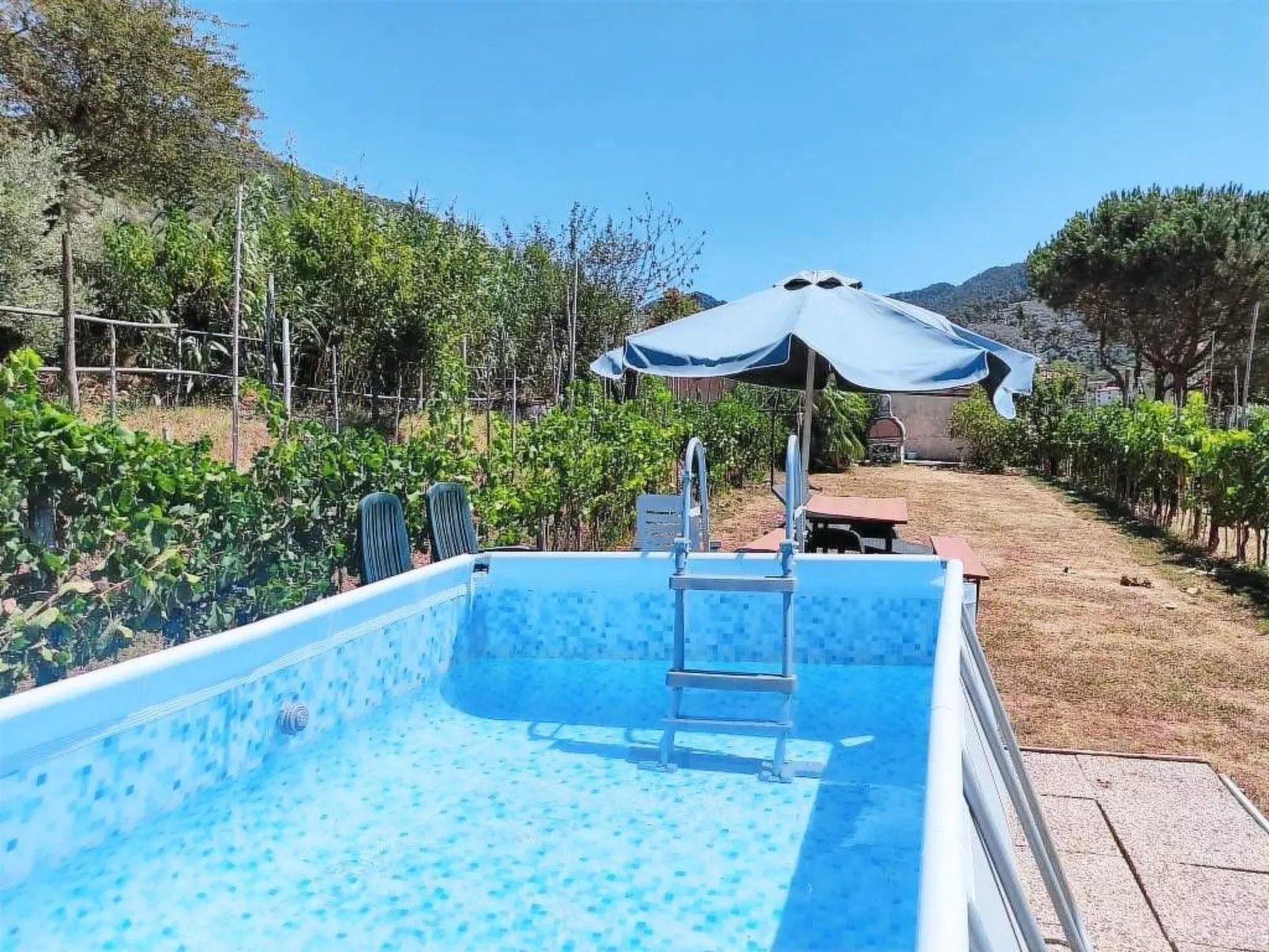 Mit privatem Pool-Buiten