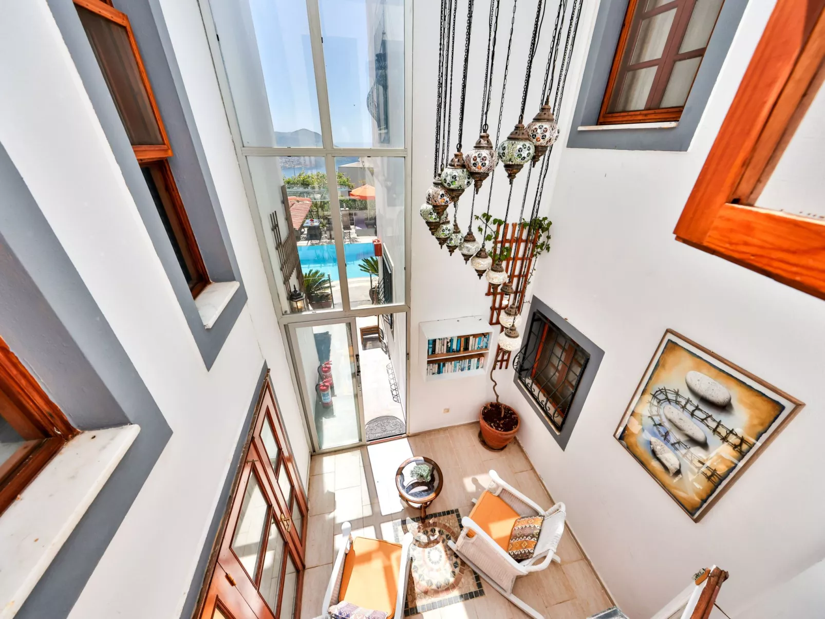 Villa mit Meerblick und privatem Pool-Buiten