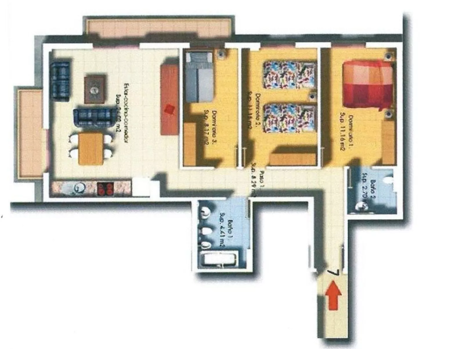 Belair mit Pool - Binnen