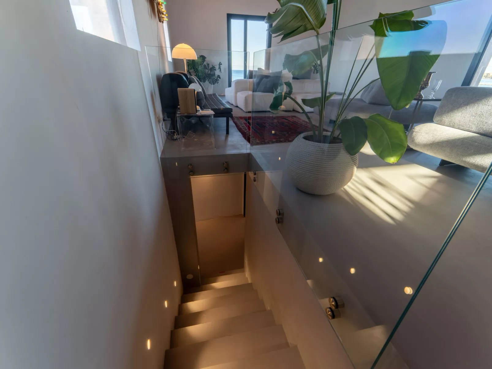 Luxuriöse Flucht mit Meerblick-Binnen