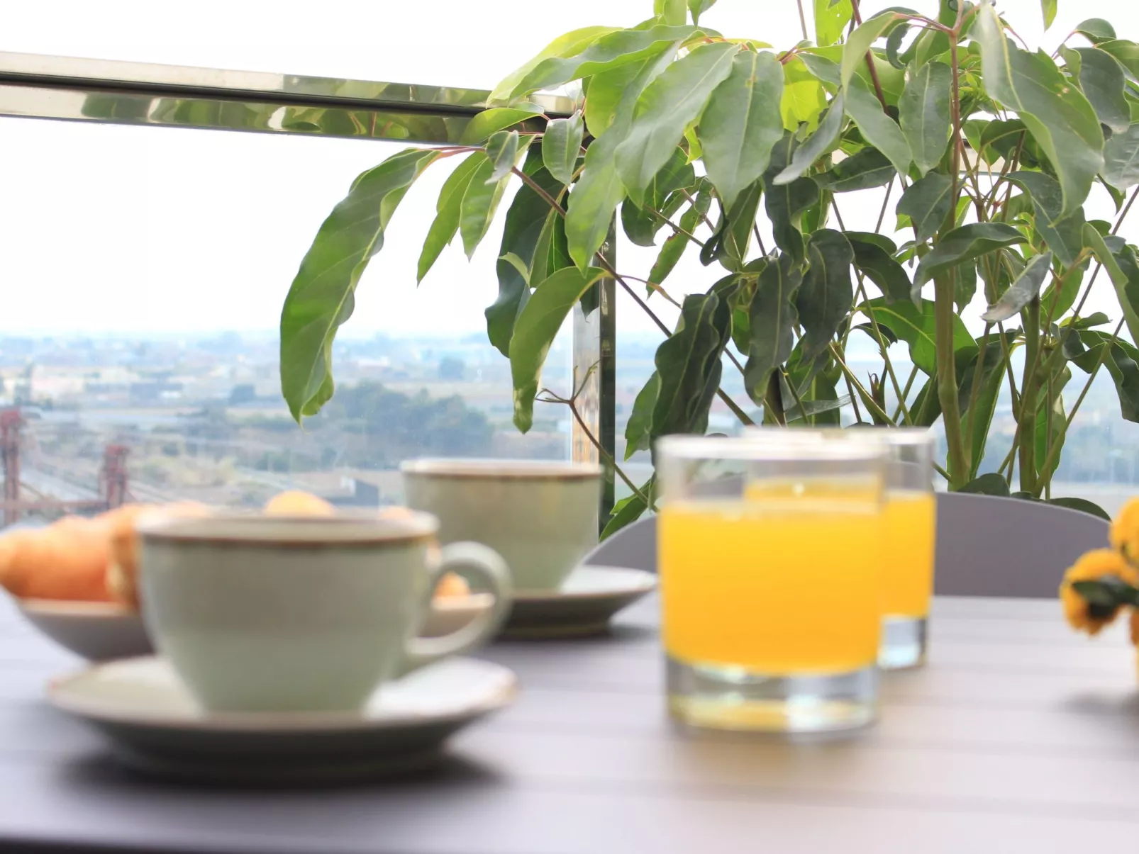 Luxuriöse Wohnung mit 1 Schlafzimmer, Balkon und Pool-Buiten