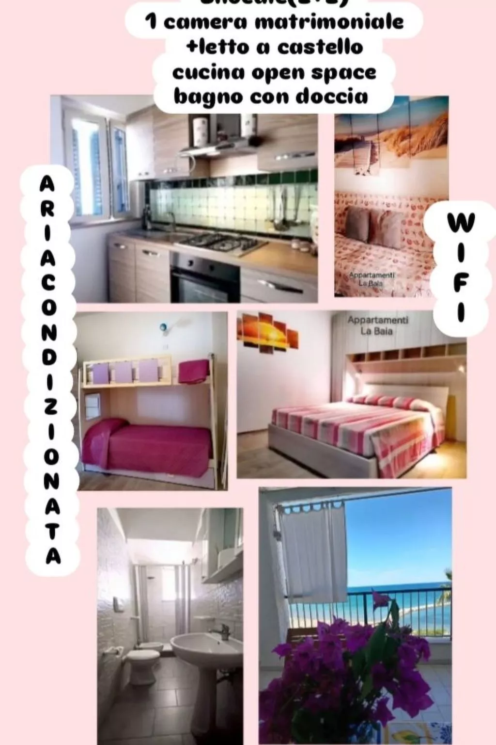 Zwei-Zimmer-Wohnung mit Meerblick-Binnen