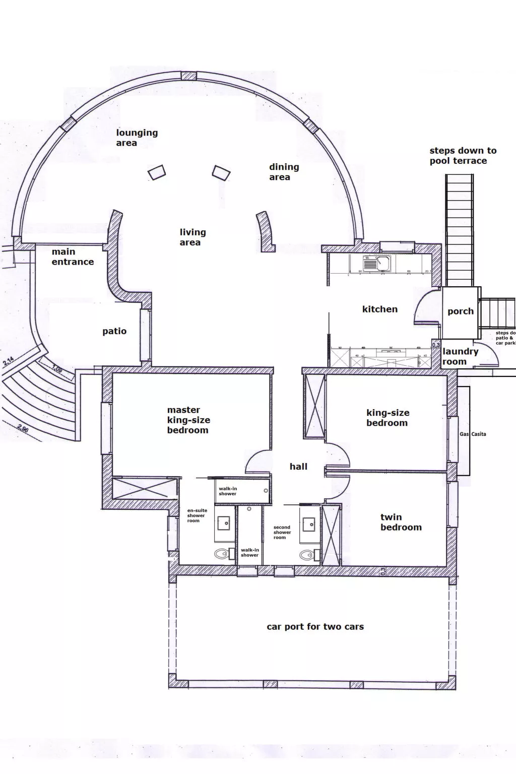 Villa "Mirador al Sur" mit privatem Pool - Binnen