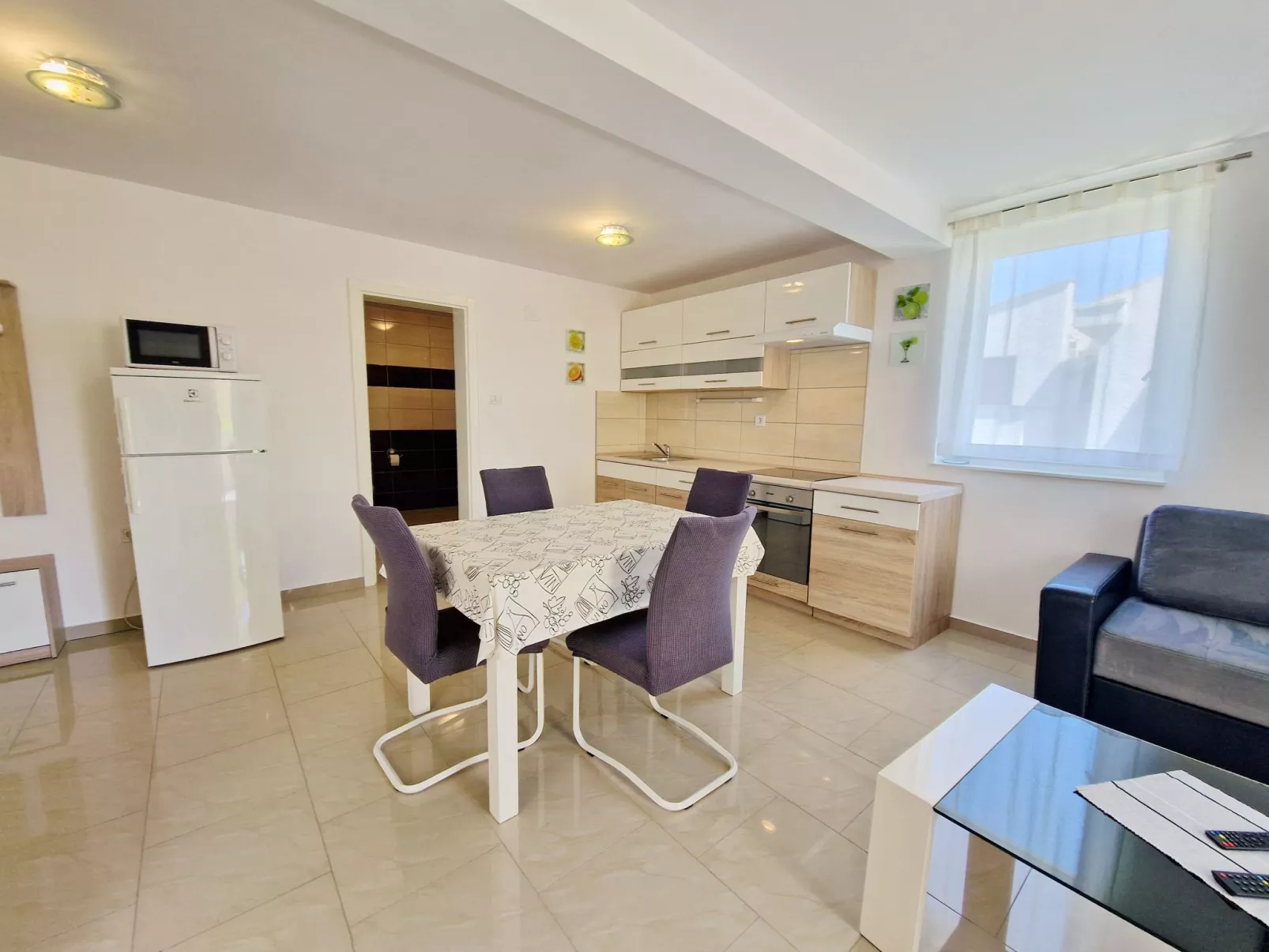 In Baška mit Eigenem Balkon-Binnen