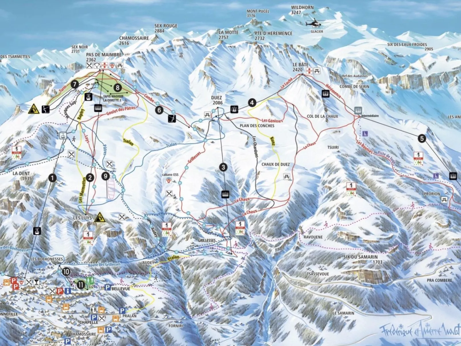 Ski-in Wohnung in Anzere mit Parkplatz-Binnen
