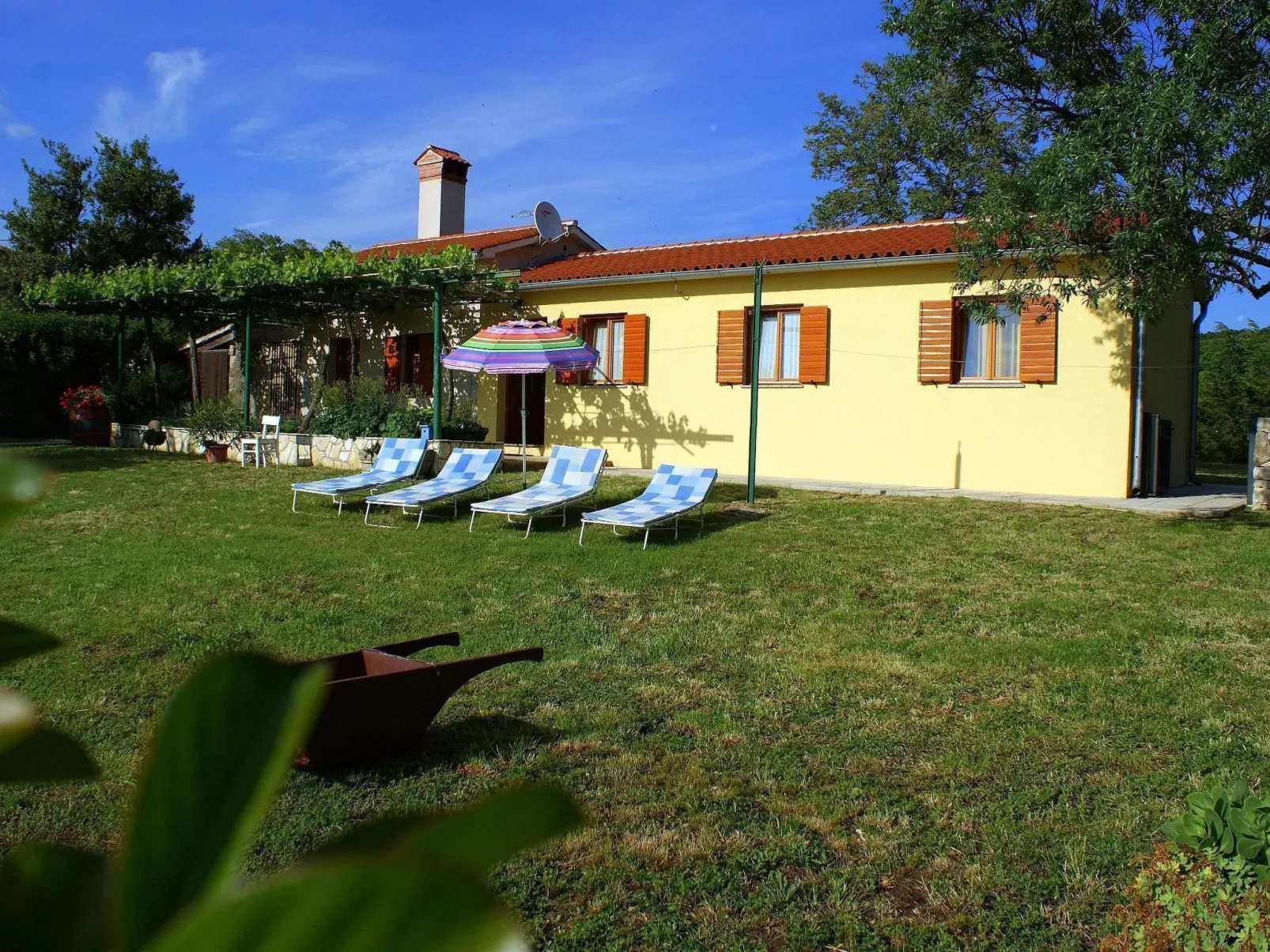 Charmantes Ferienhaus in Bartići mit Terrasse-Buiten