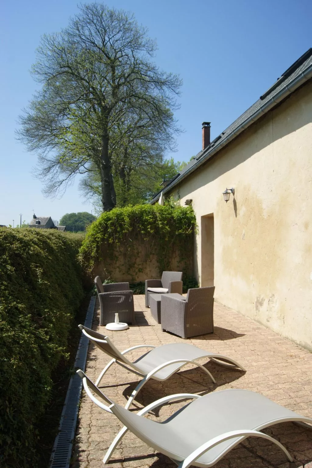 Normannisches Ferienhaus mit Charme les châtaigniers 1 Zimmer-Binnen