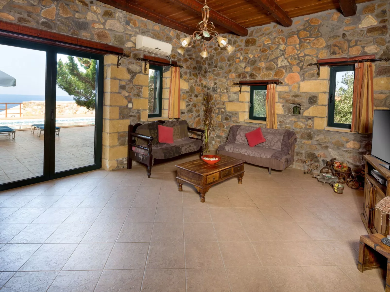 Atemberaubende Aussicht in der Villa bei Elafonissi-Binnen