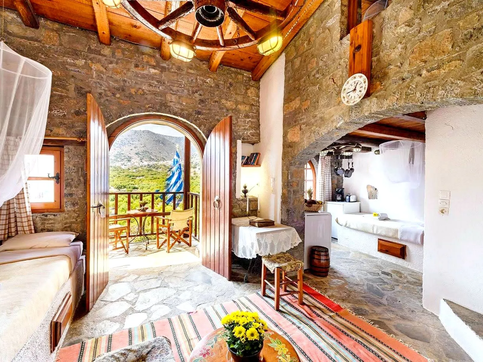 Authentisches kretisches Steinhaus Clio mit Aussicht-Binnen
