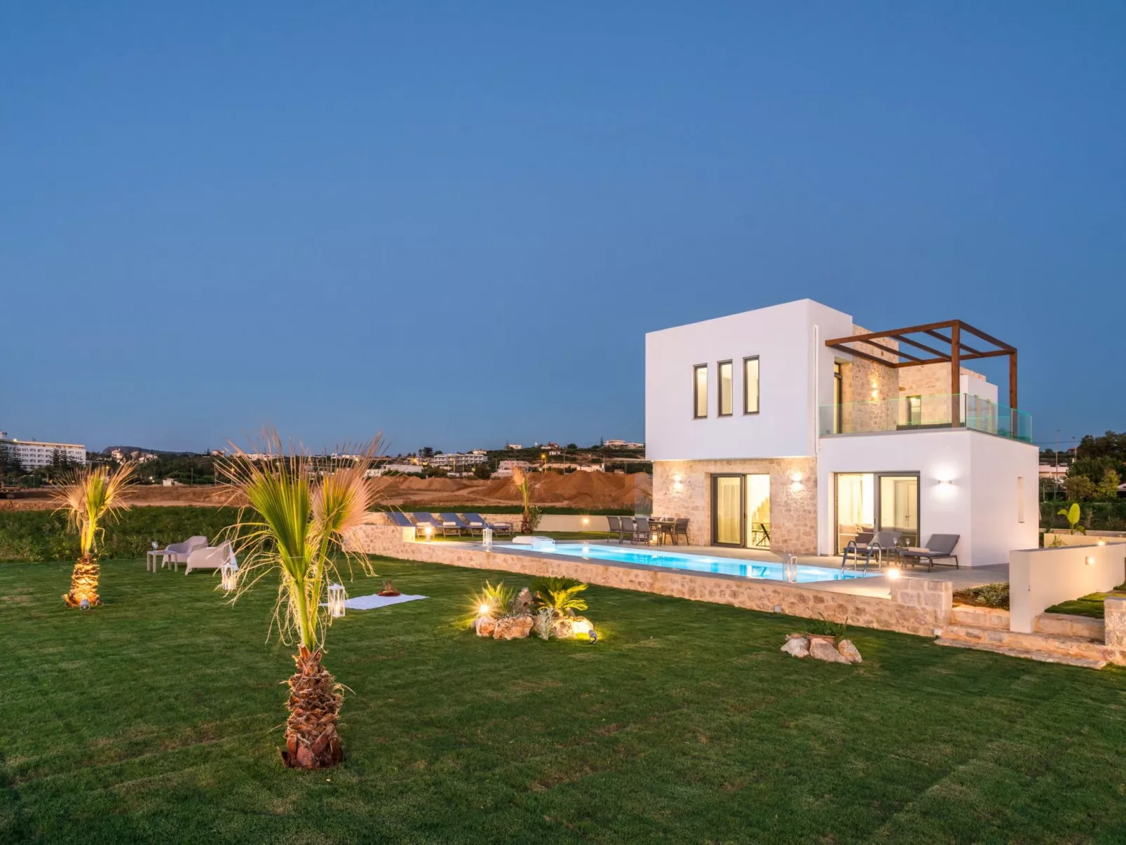 Villa am Strand mit Pool, Kinderbereich und BBQ-Buiten