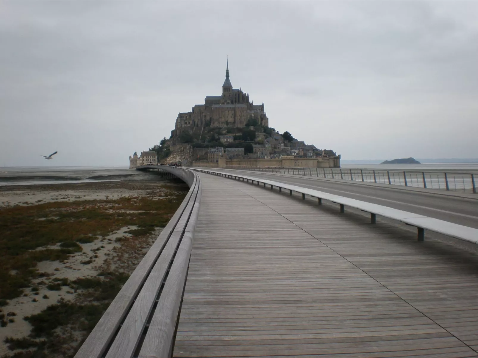 Gite Pamphilienne mit Blick auf Mont Saint Michel-Buiten