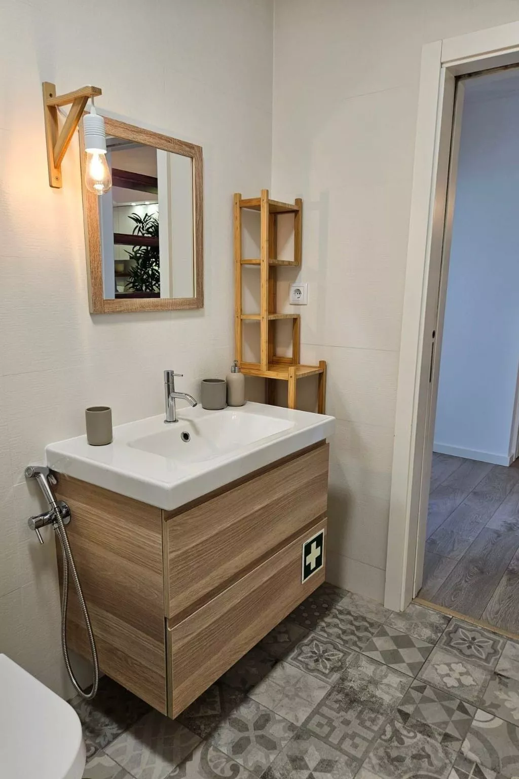 Fluss Meer Sonne am Costa Nova Strand-Binnen