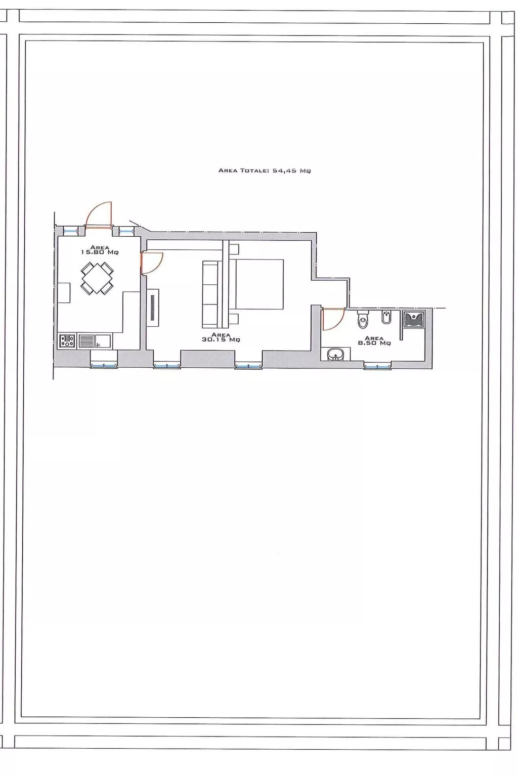 Grignolino' Wohnung mit Gemeinschaftspool-Binnen