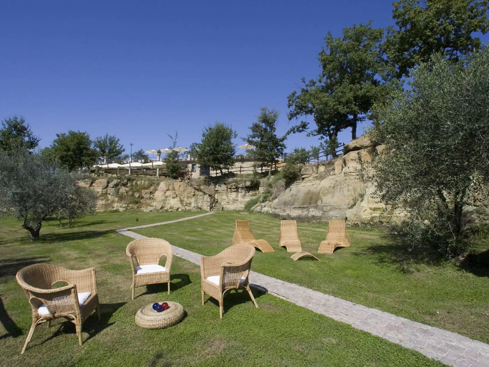 Unterkunft in Residenz mit Spa, Schwimmbad, Wi-Fi-Buiten