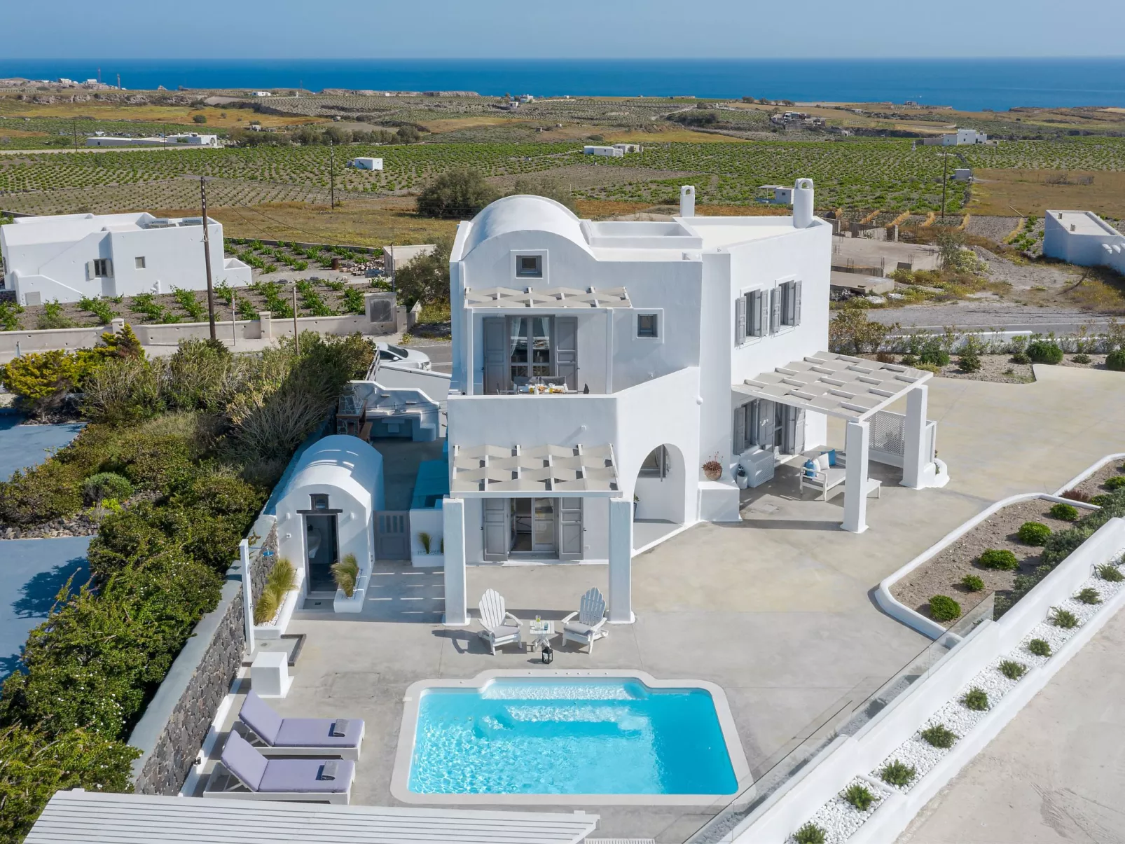 Hemera Ferienhaus Villa auf Santorin-Buiten