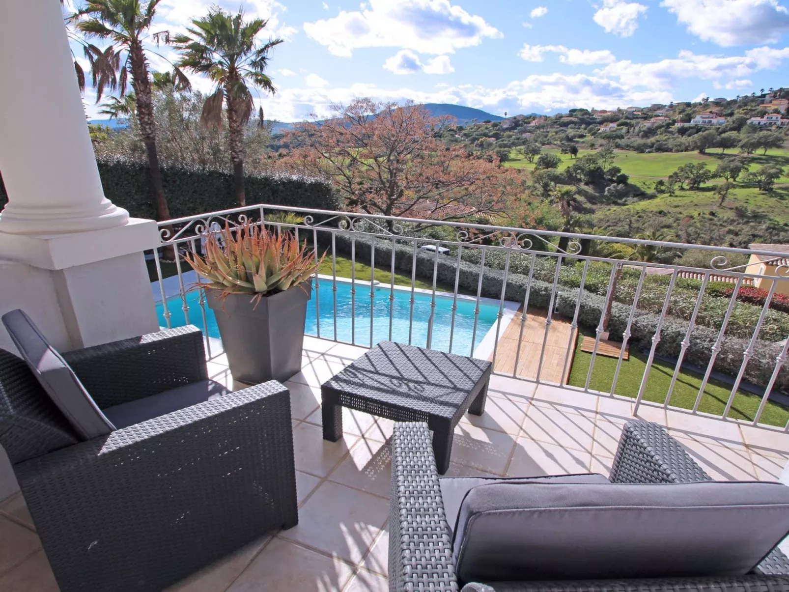 Villa 10 pers - Schwimmbad - Blick auf den Golfplatz - Sainte Maxime-Binnen