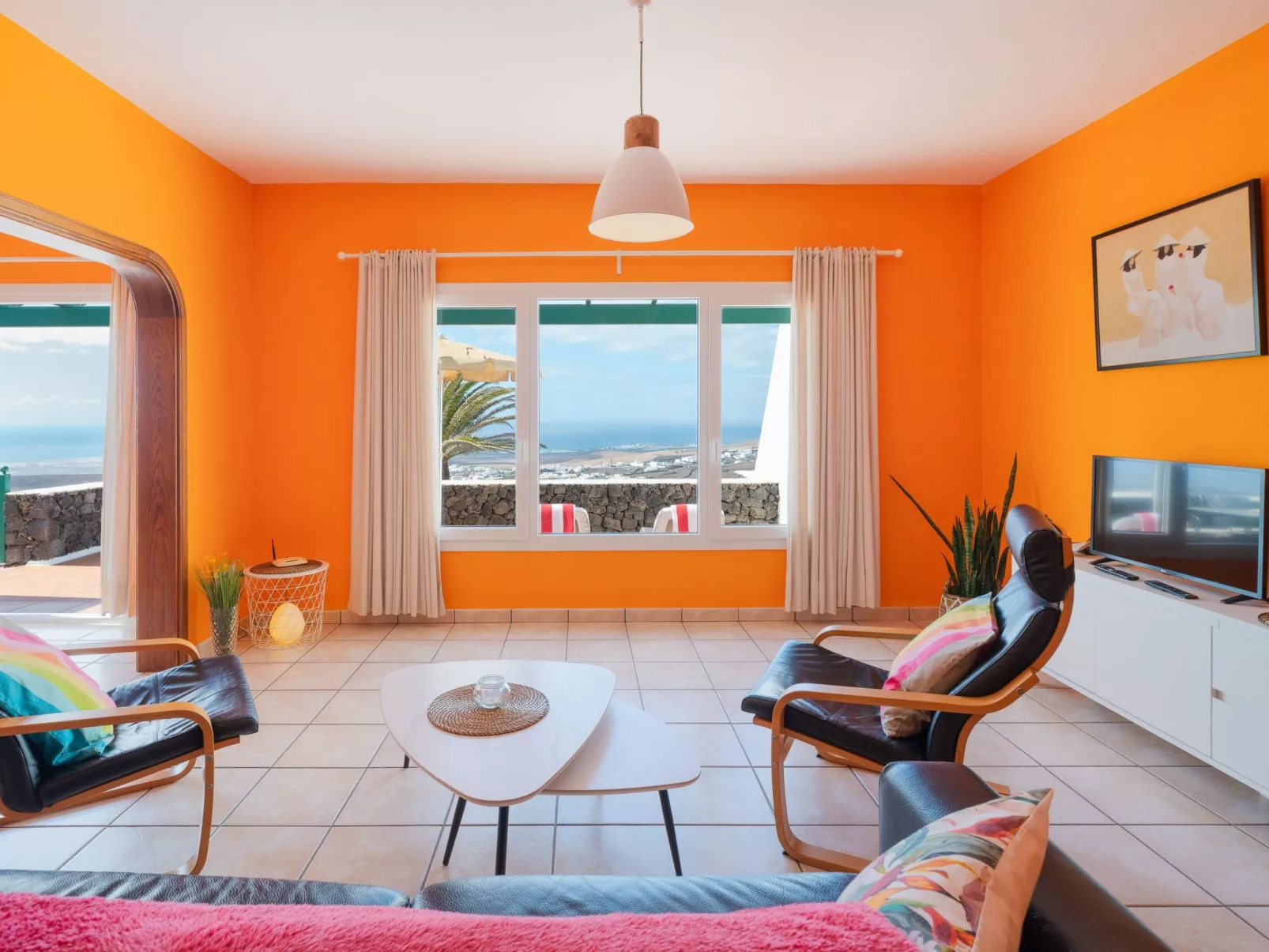 Großes Appartement mit Meerblick auf Lanzarote-Binnen