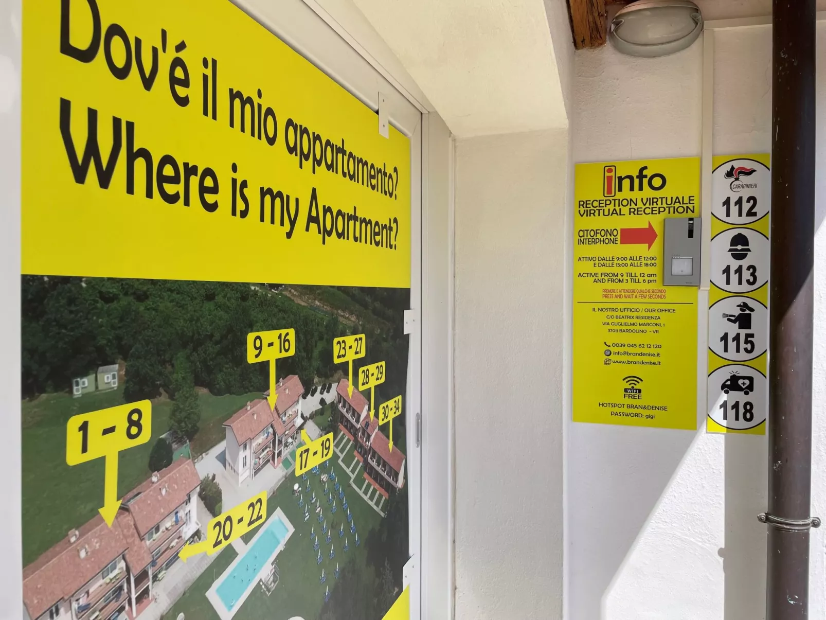 Wohnung in Costermano mit privatem Parkplatz-Buiten