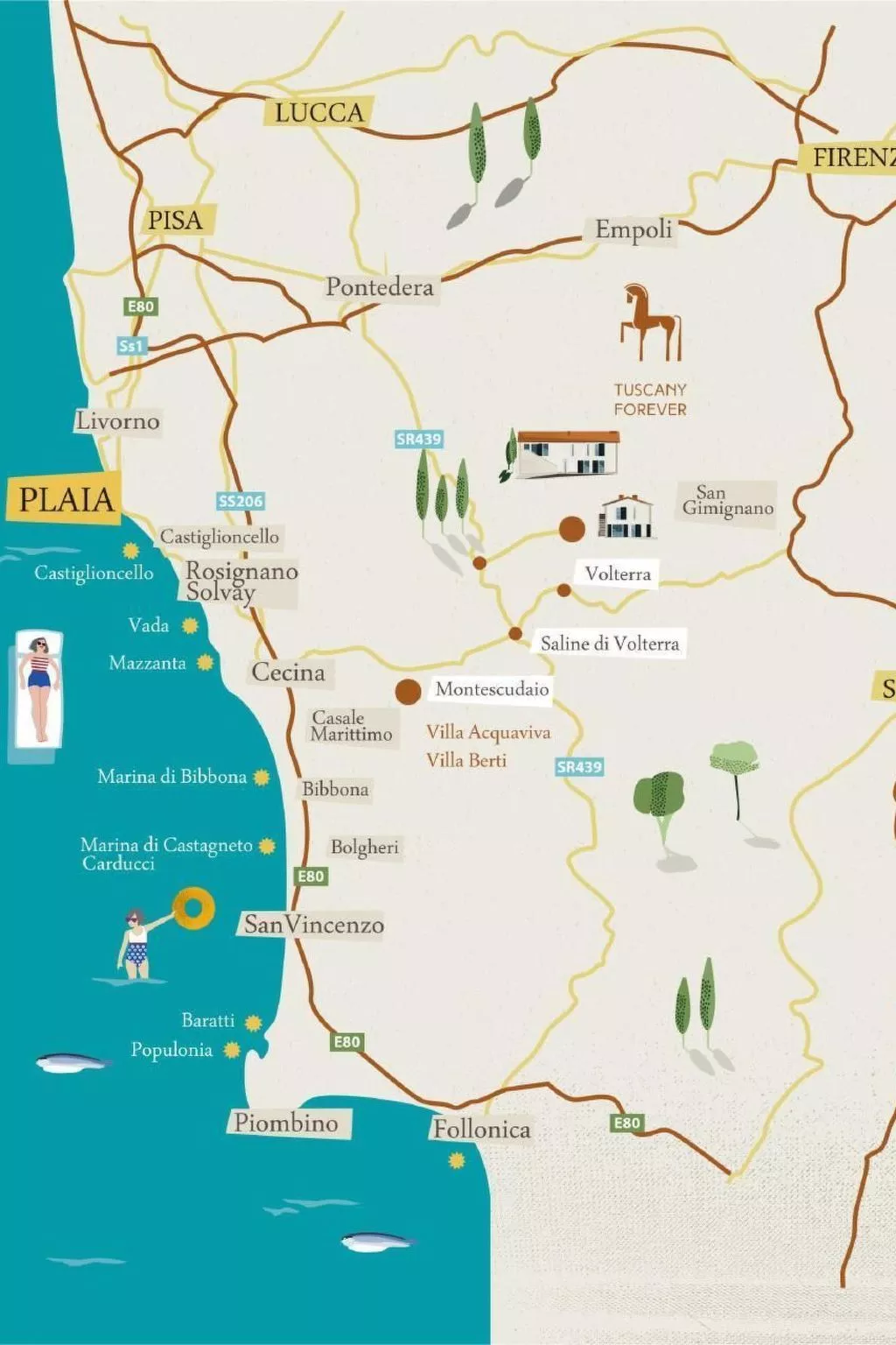 In Montescudaio mit Großem Garten-Image-tags.info