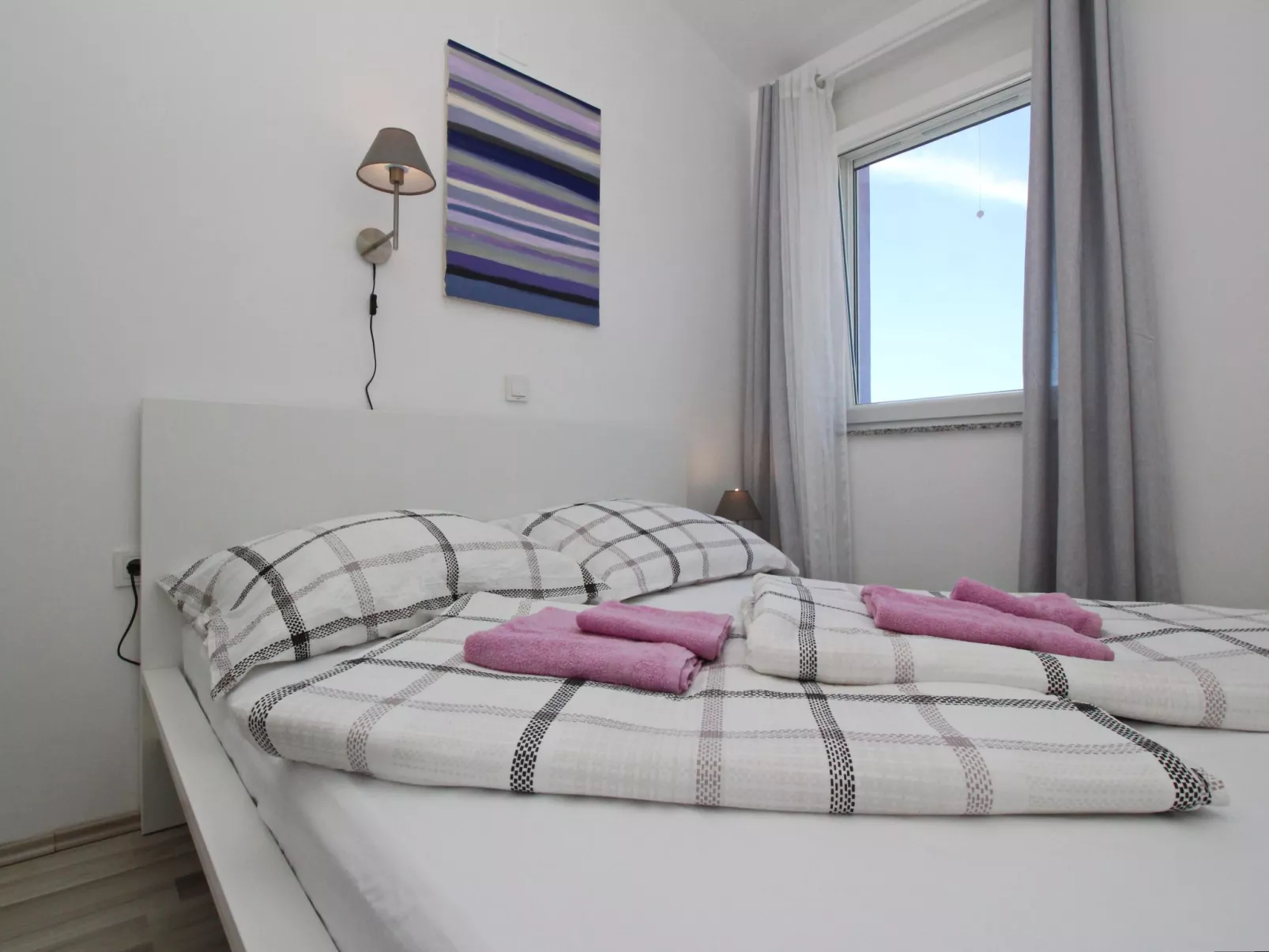 In Baška mit Eigenem Balkon-Binnen