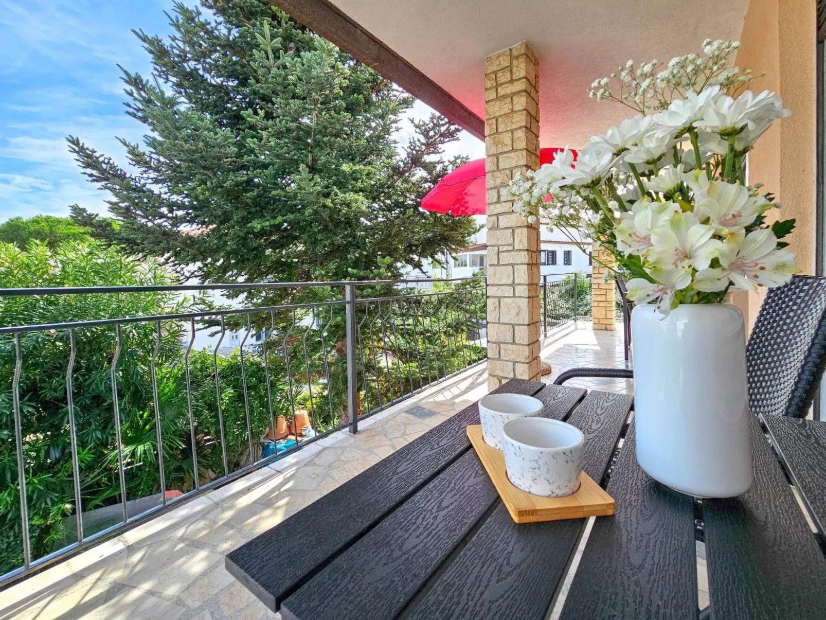 Wohnung 30m vom Meer entfernt für bis zu 6 Personen-Buiten