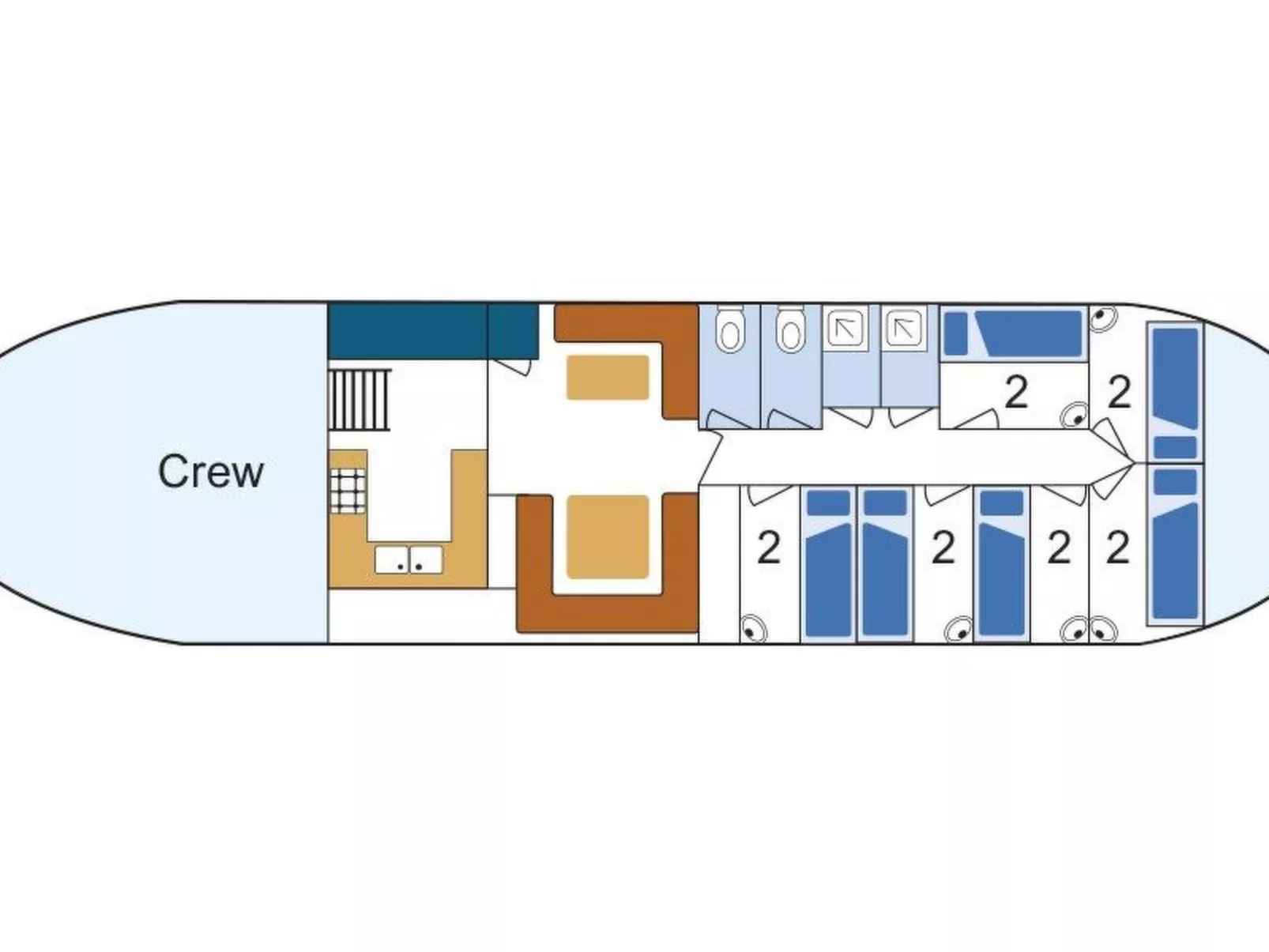 Hotelschiff Tjalkjacht Pelikaan-Binnen