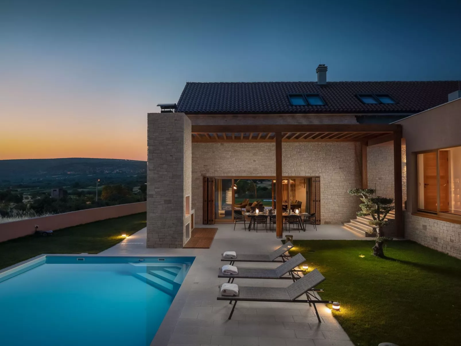 Villa Klang der Stille bei Sibenik-Buiten